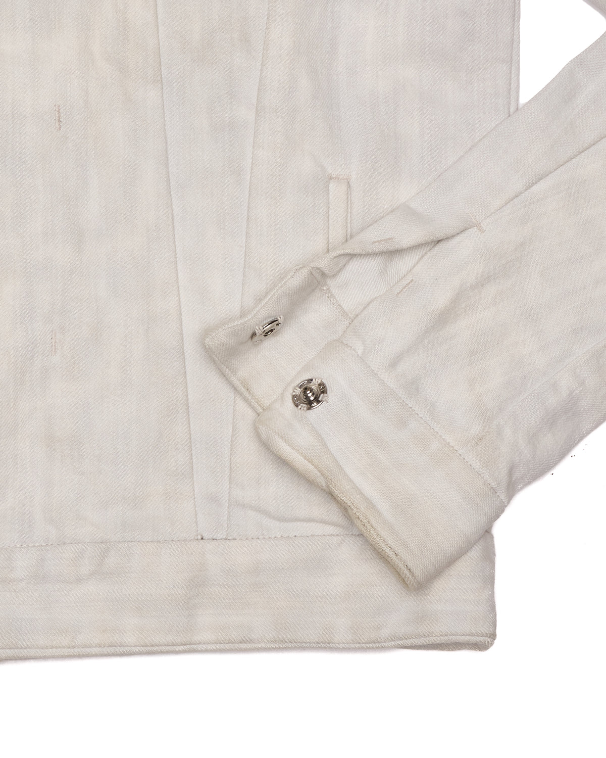 F/W06 Mihara Yasuhiro White Denim Trucker Jacket
