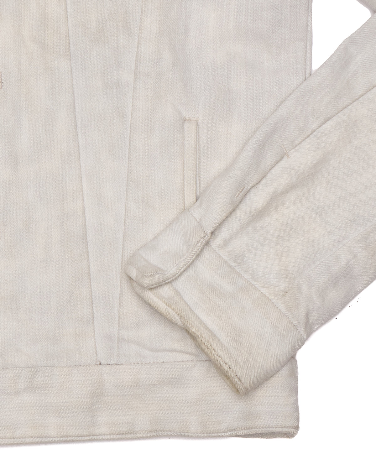 F/W06 Mihara Yasuhiro White Denim Trucker Jacket