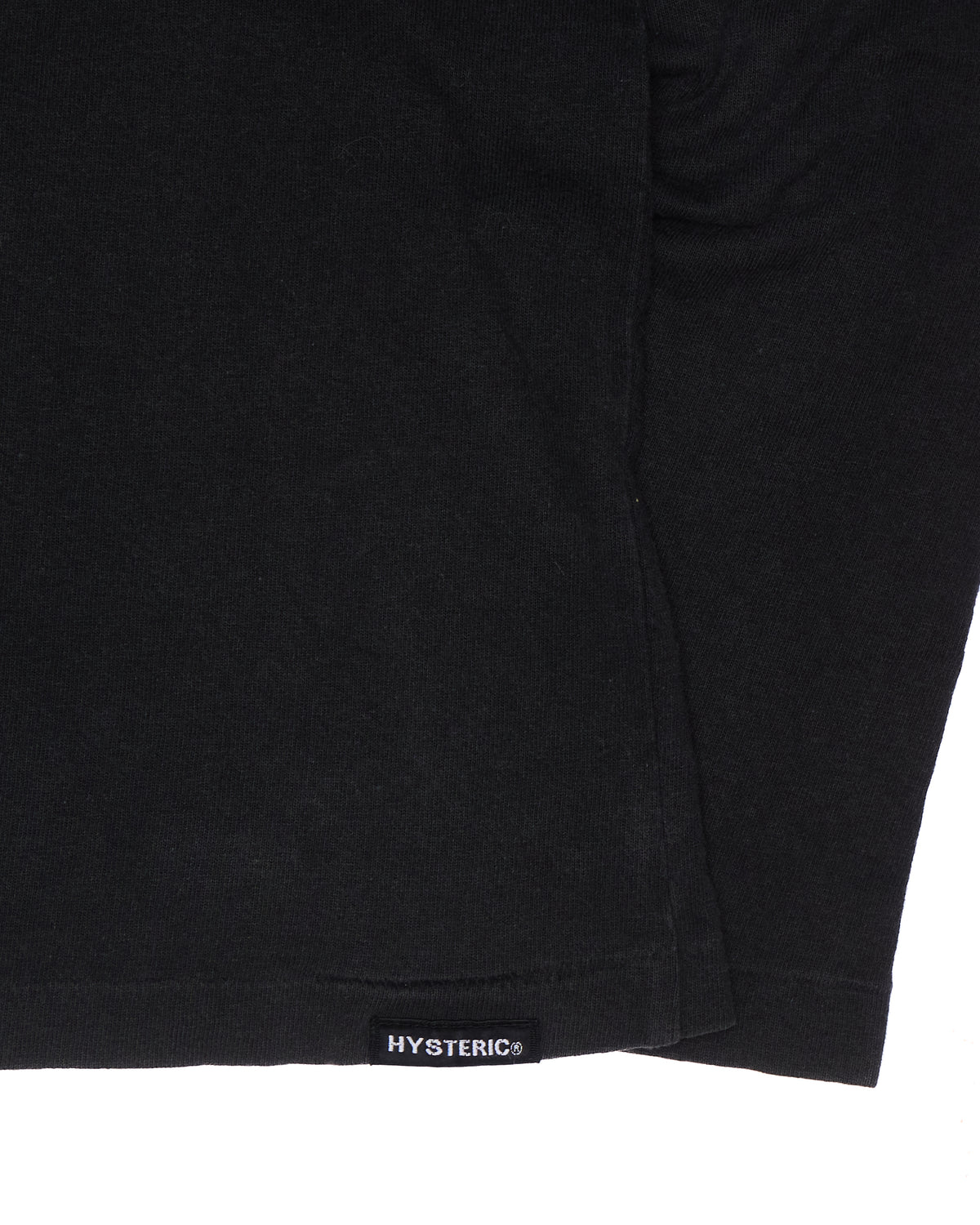00s Hysteric Glamour "Music and Culture" Sepia Photograph Black Long Sleeve Tee