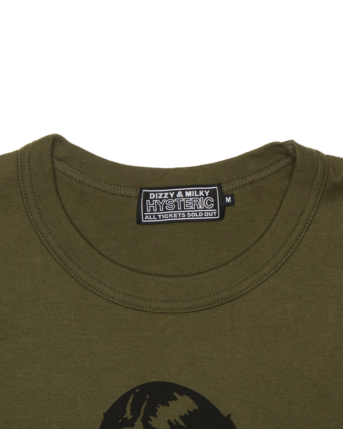 00s Hysteric Glamour "hys" Headphone Girl Green Graphic Tee