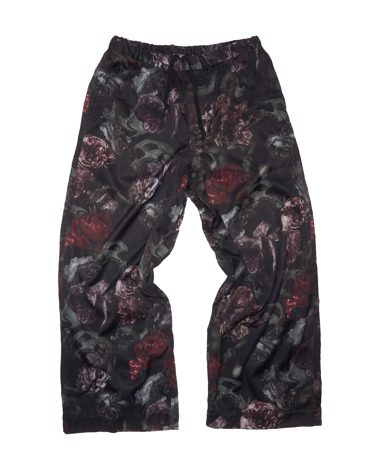 A/W20 Lad Musician Flower & Skull Print Inkjet Wide Pant