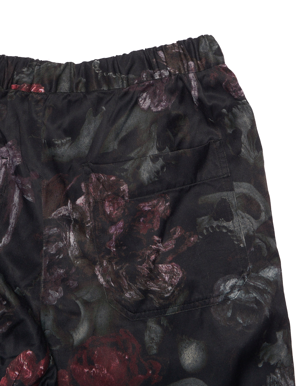 A/W20 Lad Musician Flower & Skull Print Inkjet Wide Pant