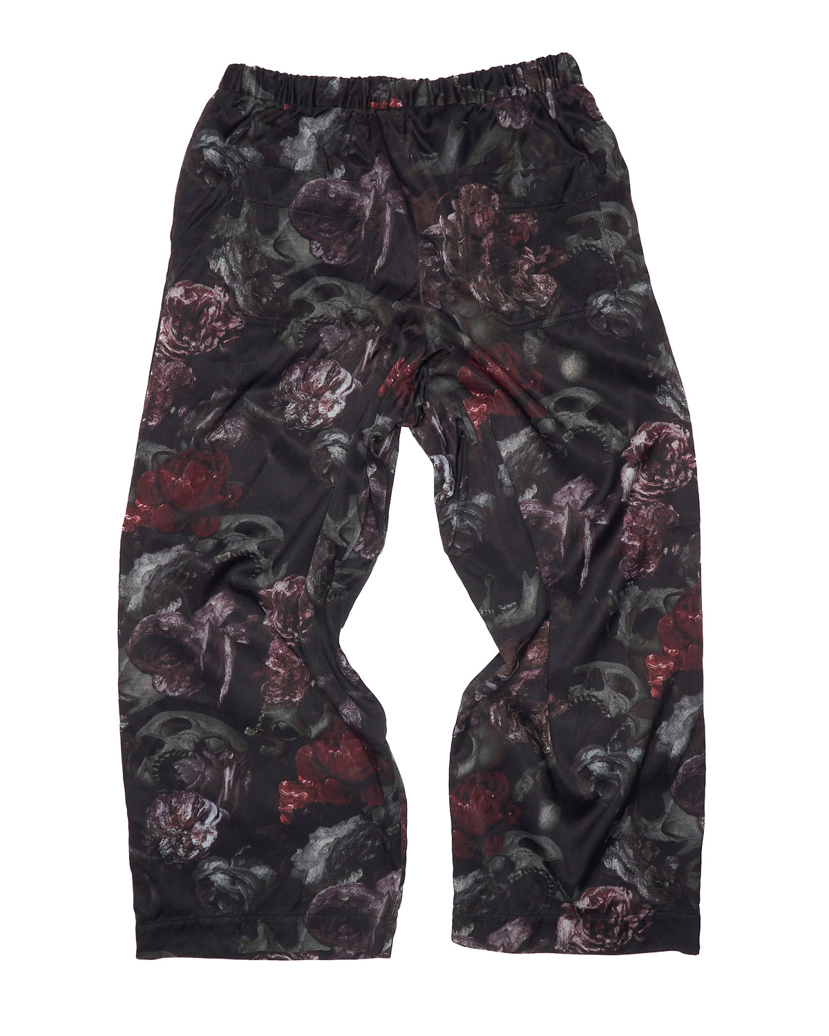 A/W20 Lad Musician Flower & Skull Print Inkjet Wide Pant