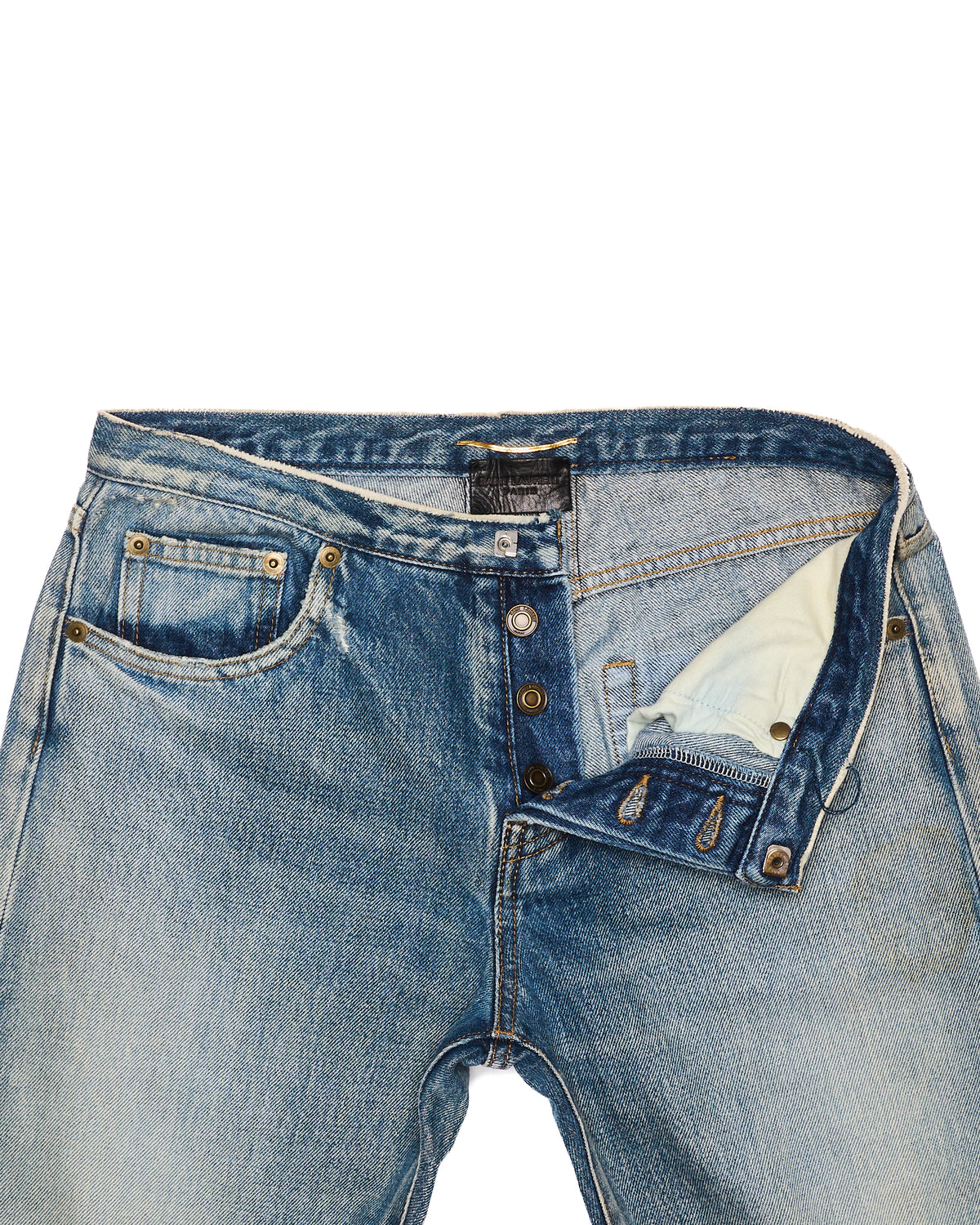 S/S16 Saint Laurent Paris Wash-Processed Skinny Jeans