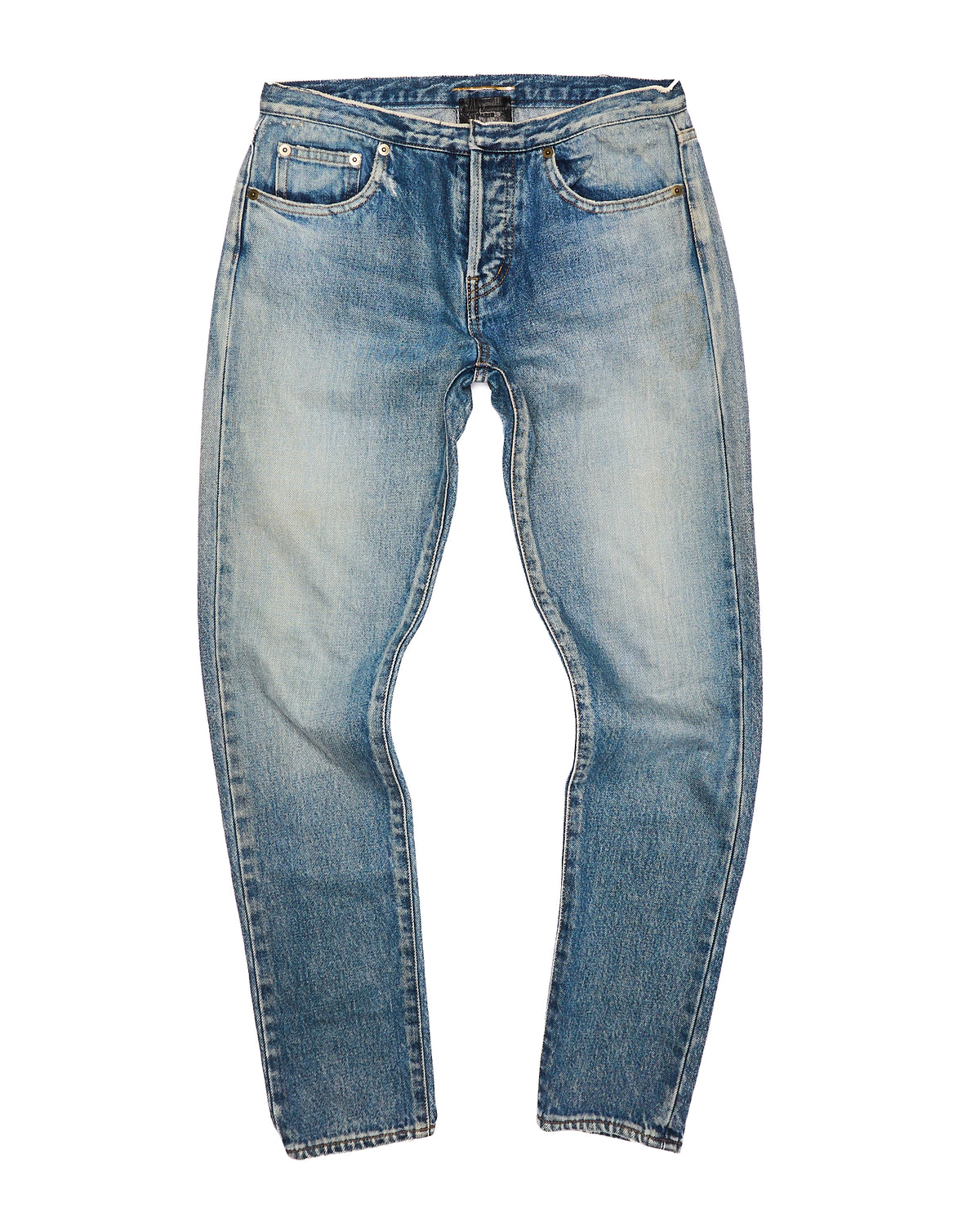 S/S16 Saint Laurent Paris Wash-Processed Skinny Jeans