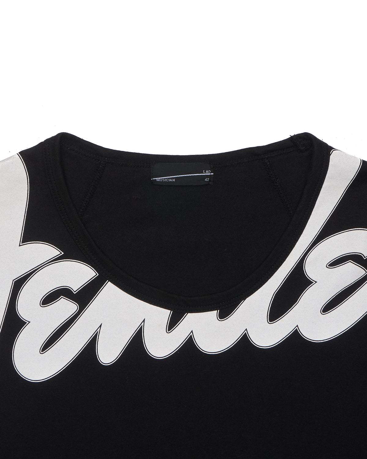 Late 2010s Lad Musician 'FENDER' Graphic Black Tee Shirt