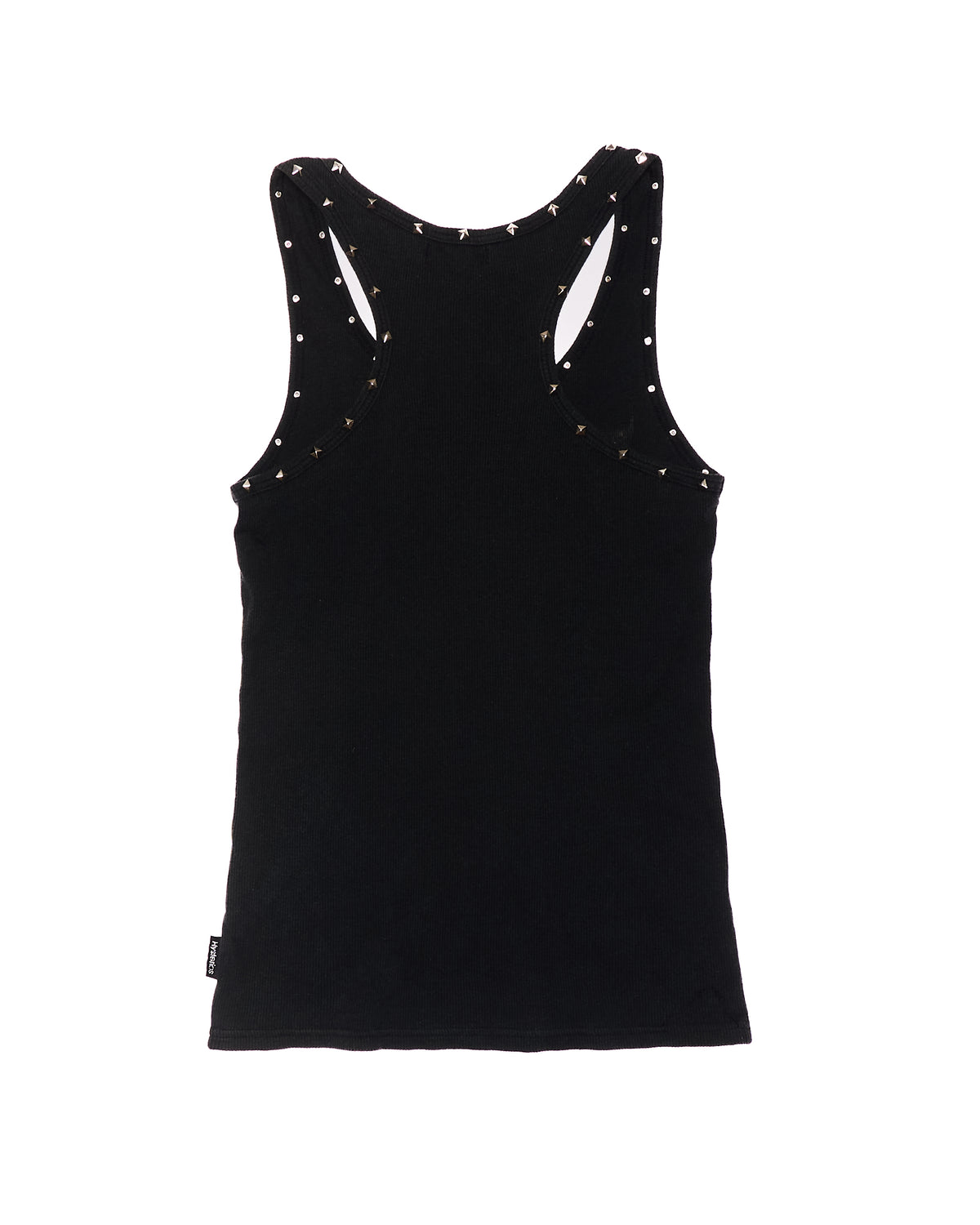 Early 00s Hysteric Glamour “Hysterics” "Death Disco" Studded Ribbed Tank Top