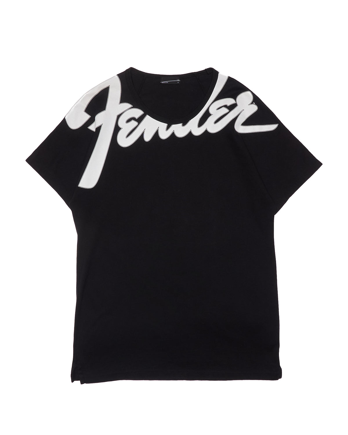 Late 2010s Lad Musician 'FENDER' Graphic Black Tee Shirt