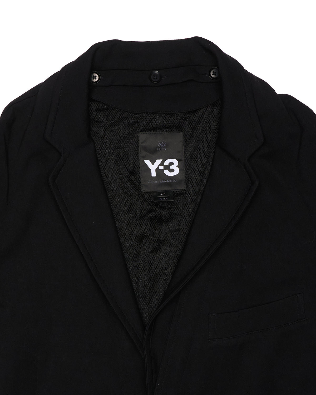 Y-3 by Yohji Yamamoto Black Convertible-Zip Blazer