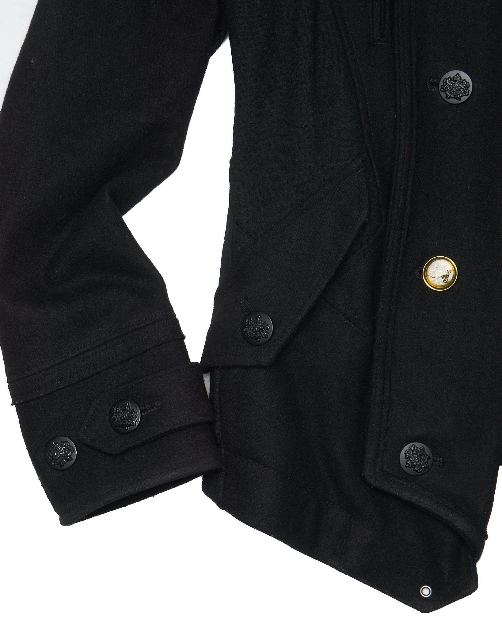 Early 00s PPFM Convertible 'Napoleon' Brown Fur Hooded Military