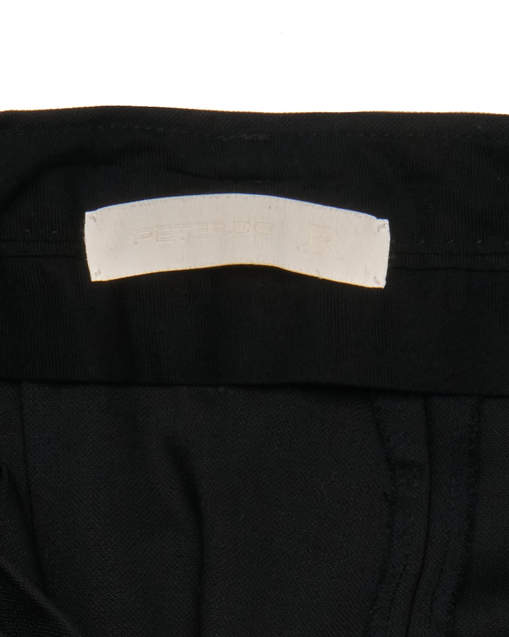 Peter Do Black Belted Pleated Skirt