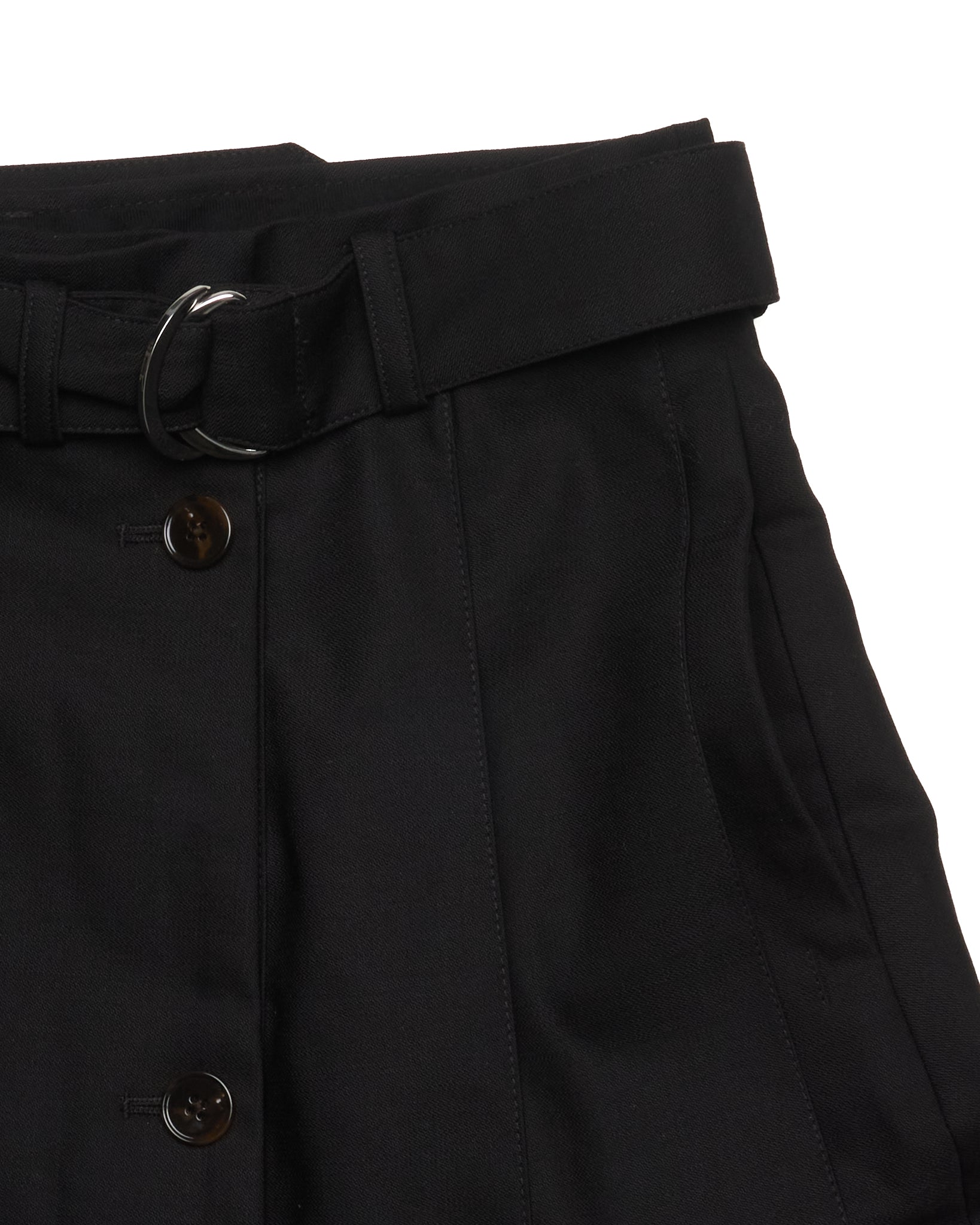 Peter Do Black Belted Pleated Skirt