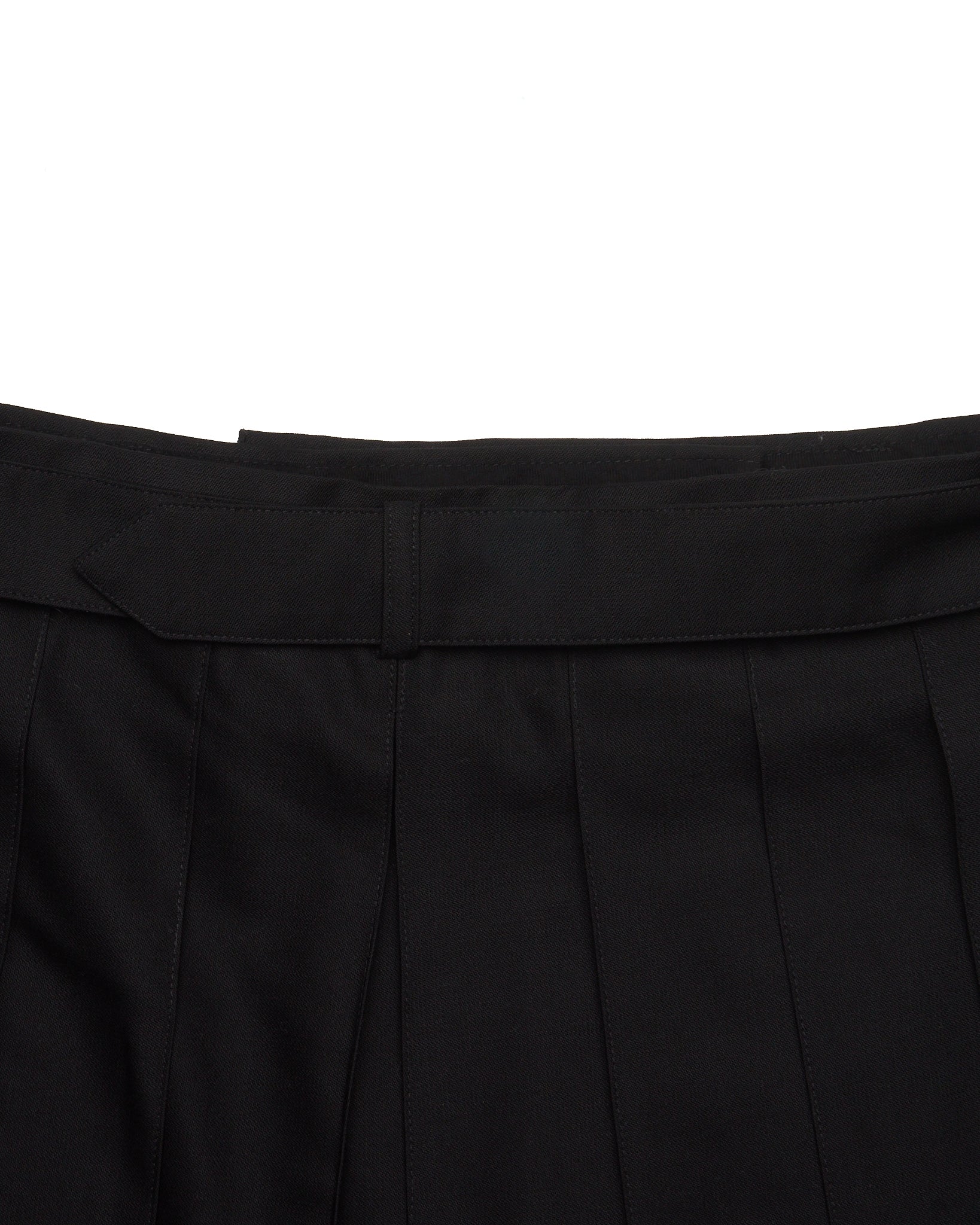 Peter Do Black Belted Pleated Skirt