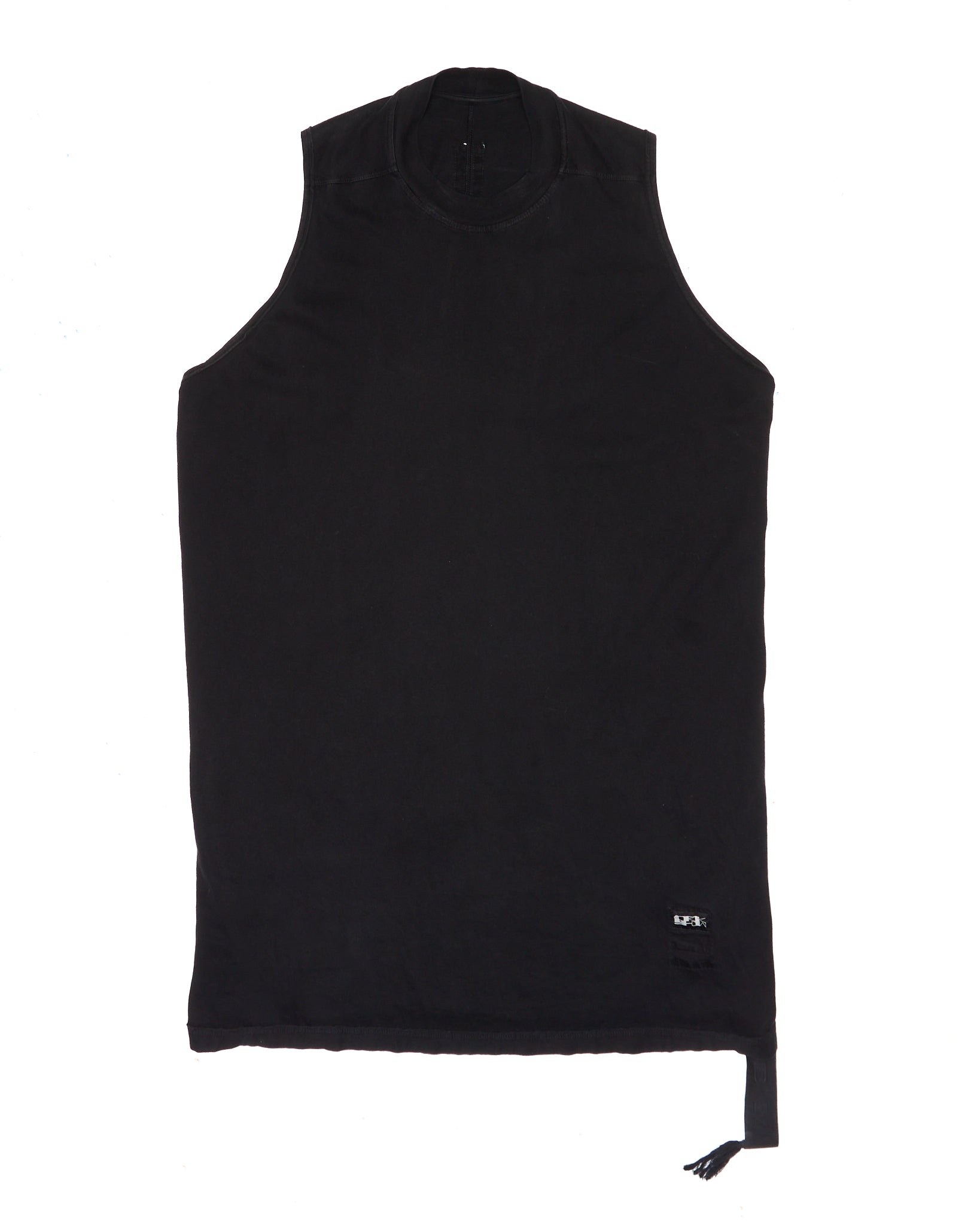 S/S21 Rick Owens DRKSHDW "PHLEGETHON" Black Long Tunic Tank