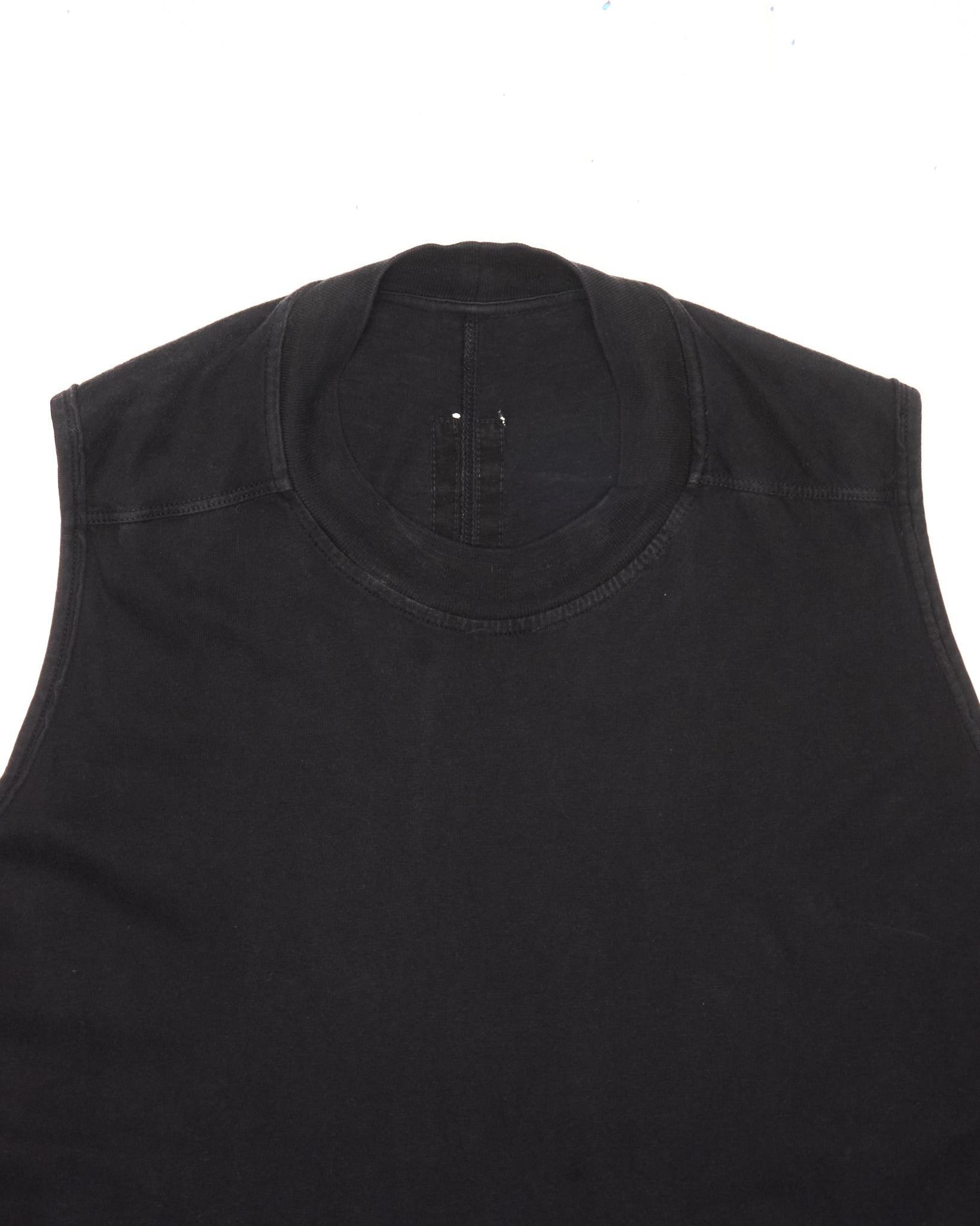 S/S21 Rick Owens DRKSHDW "PHLEGETHON" Black Long Tunic Tank