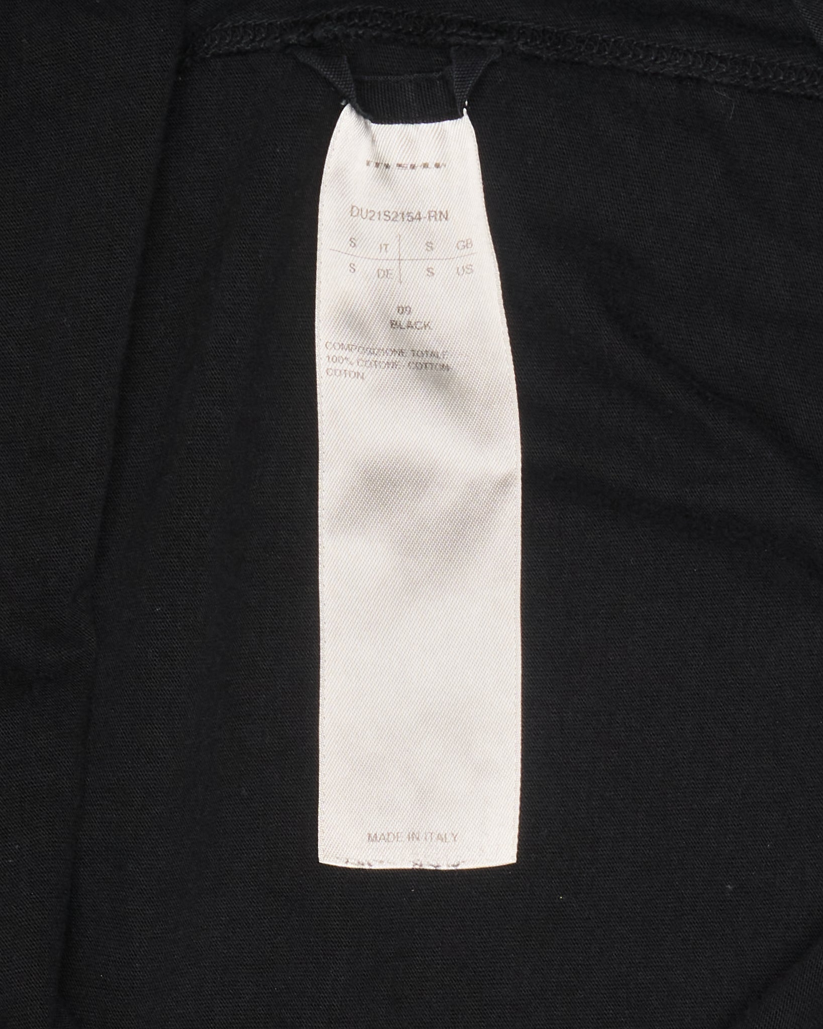 S/S21 Rick Owens DRKSHDW "PHLEGETHON" Black Long Tunic Tank
