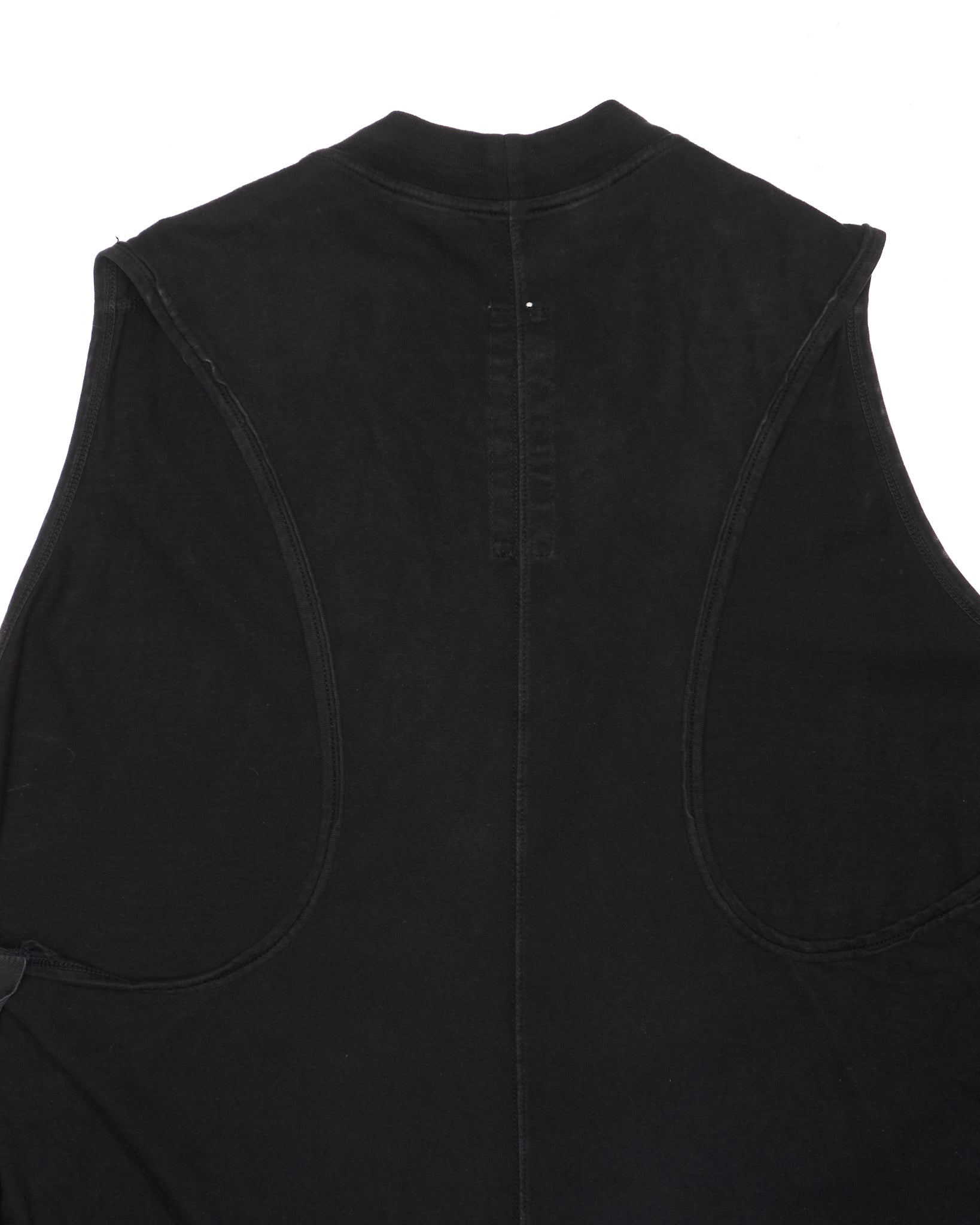 S/S21 Rick Owens DRKSHDW "PHLEGETHON" Black Long Tunic Tank