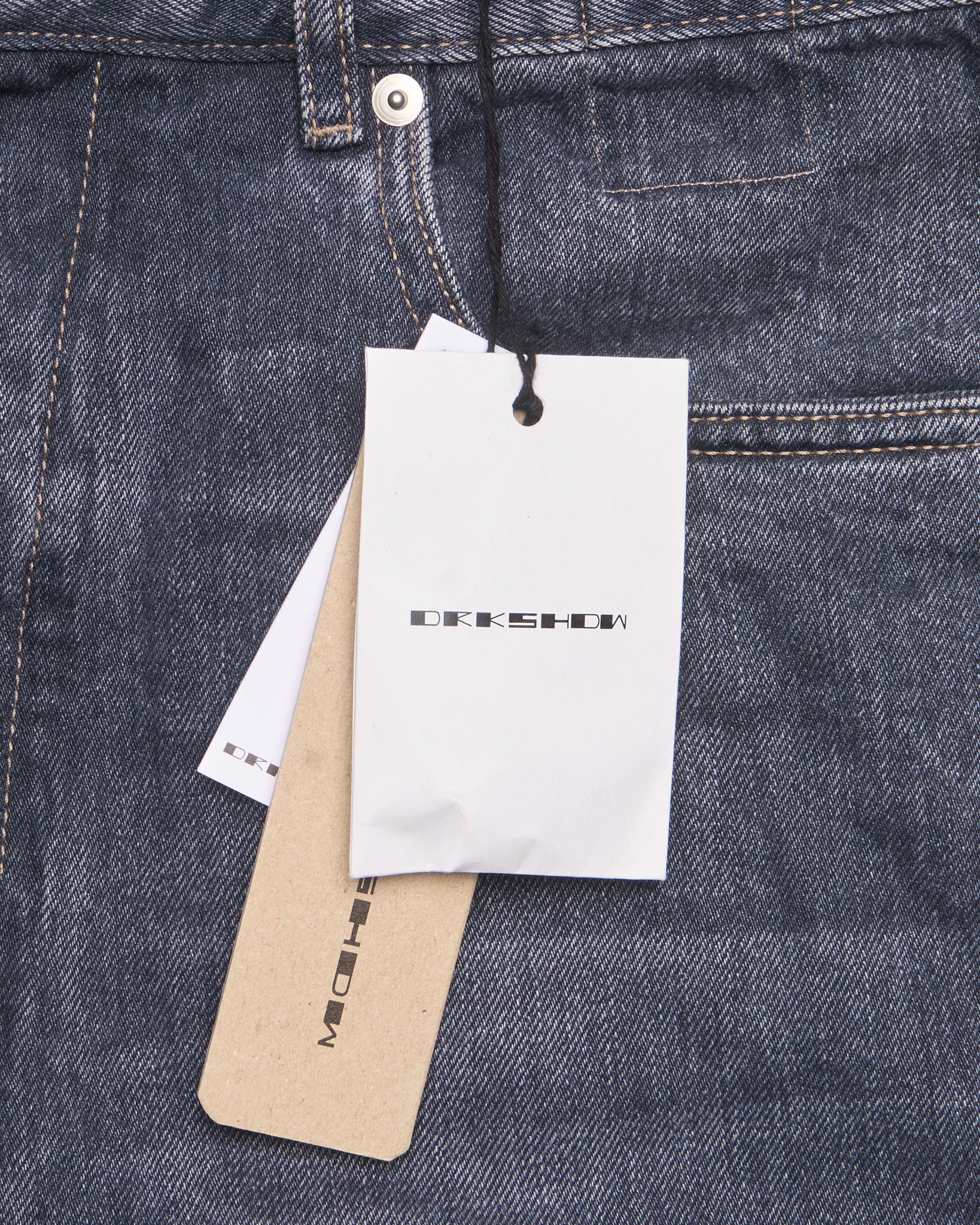 Rick Owens DRKSHDW Geth 13oz Stone Wash Grey Denim