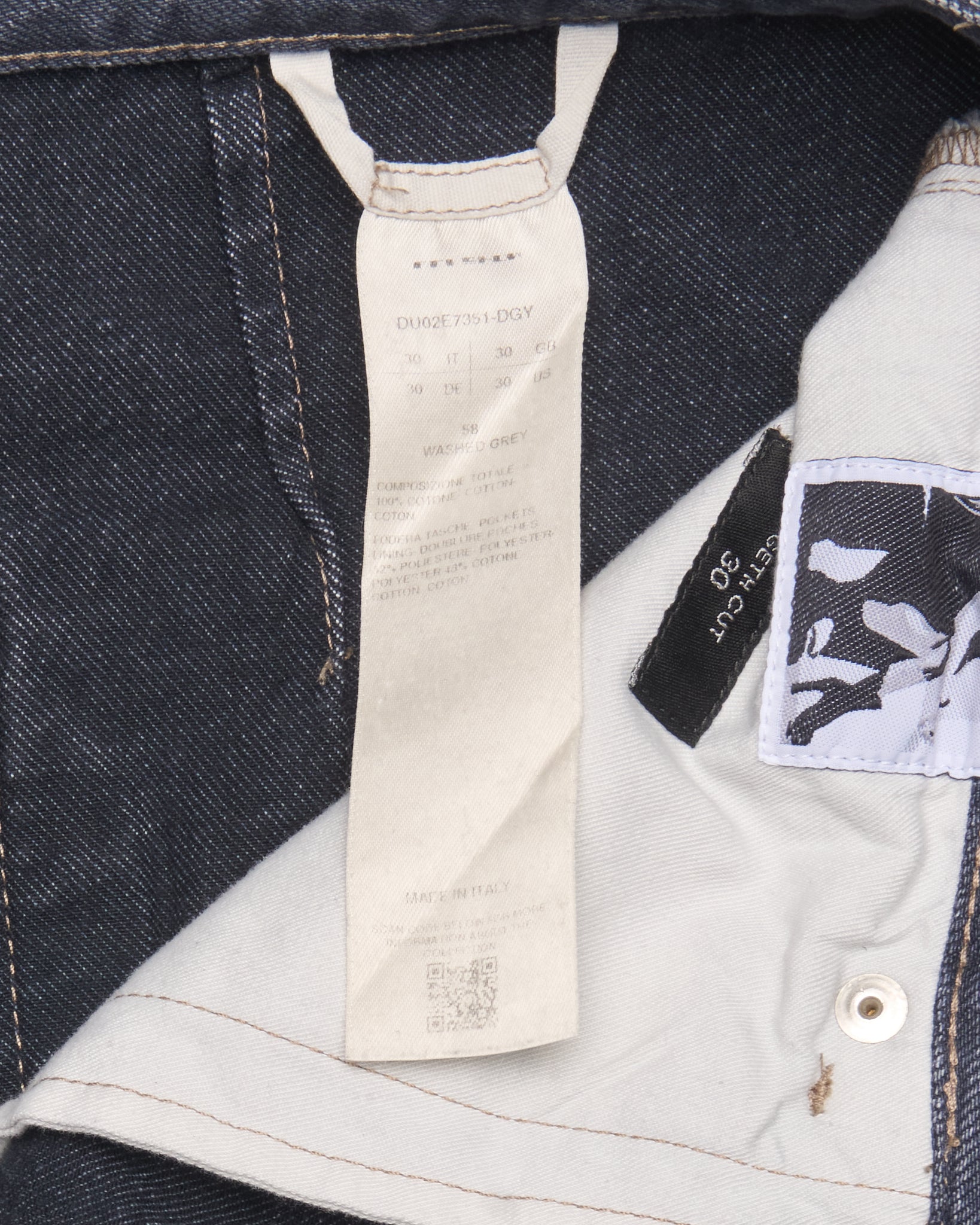 Rick Owens DRKSHDW Geth 13oz Stone Wash Grey Denim
