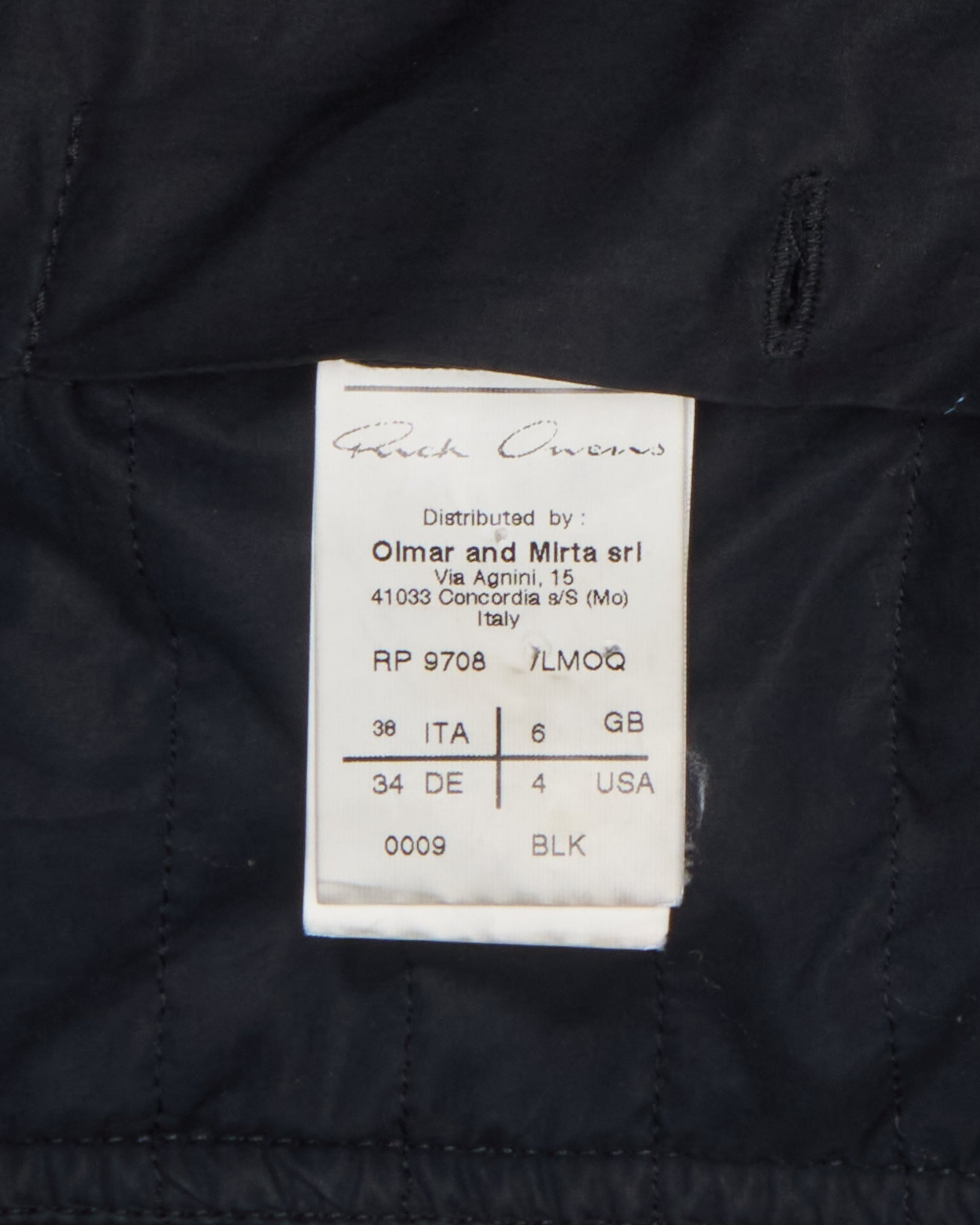 F/W12 Rick Owens Naska Biker Leather Jacket
