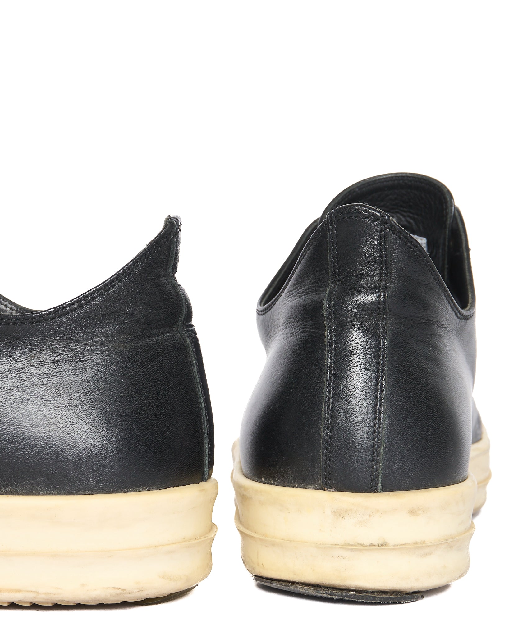 Rick Owens Ramones Low-Top Calf Leather Sneakers