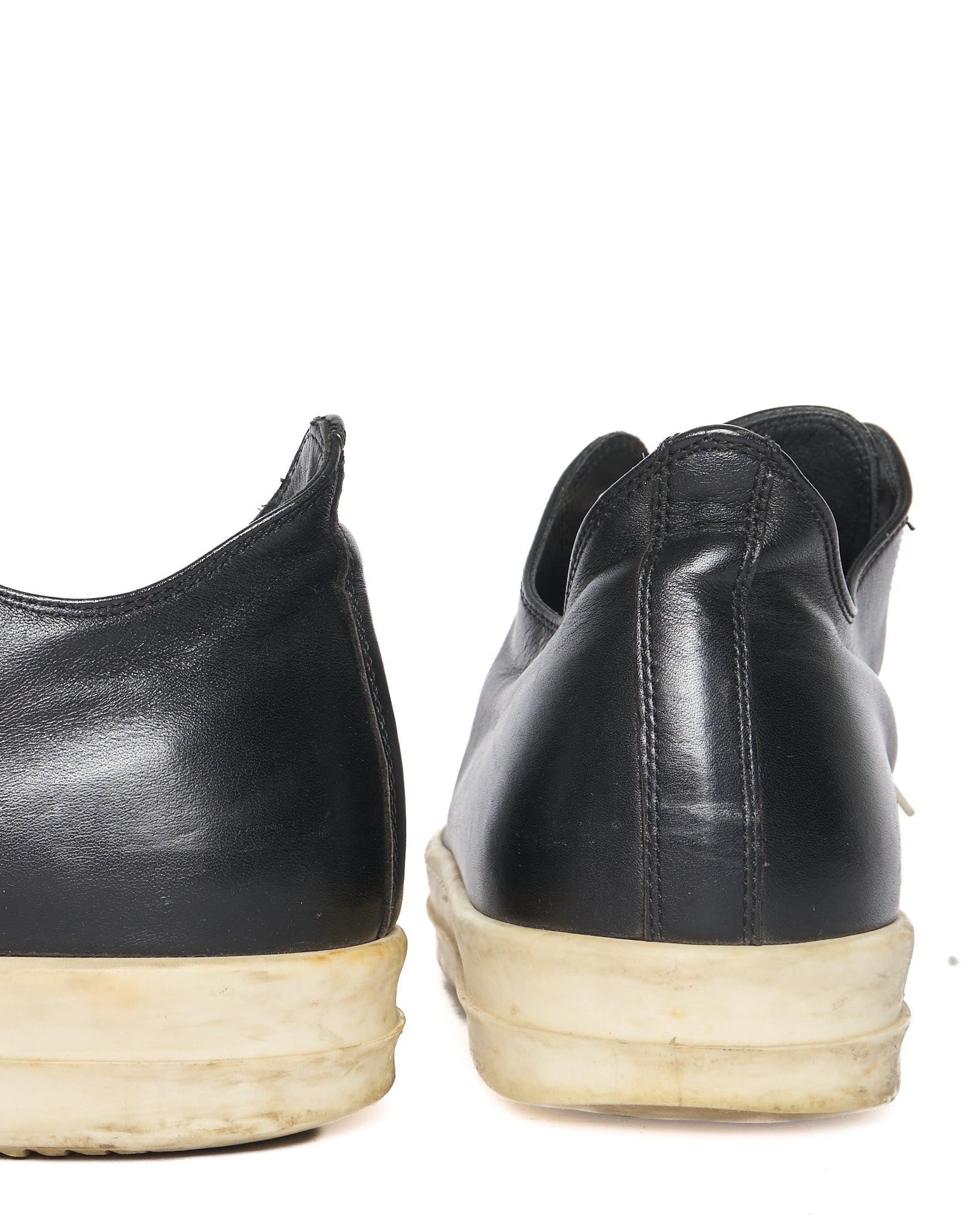 Rick Owens Ramones Low-Top Calf Leather Sneakers