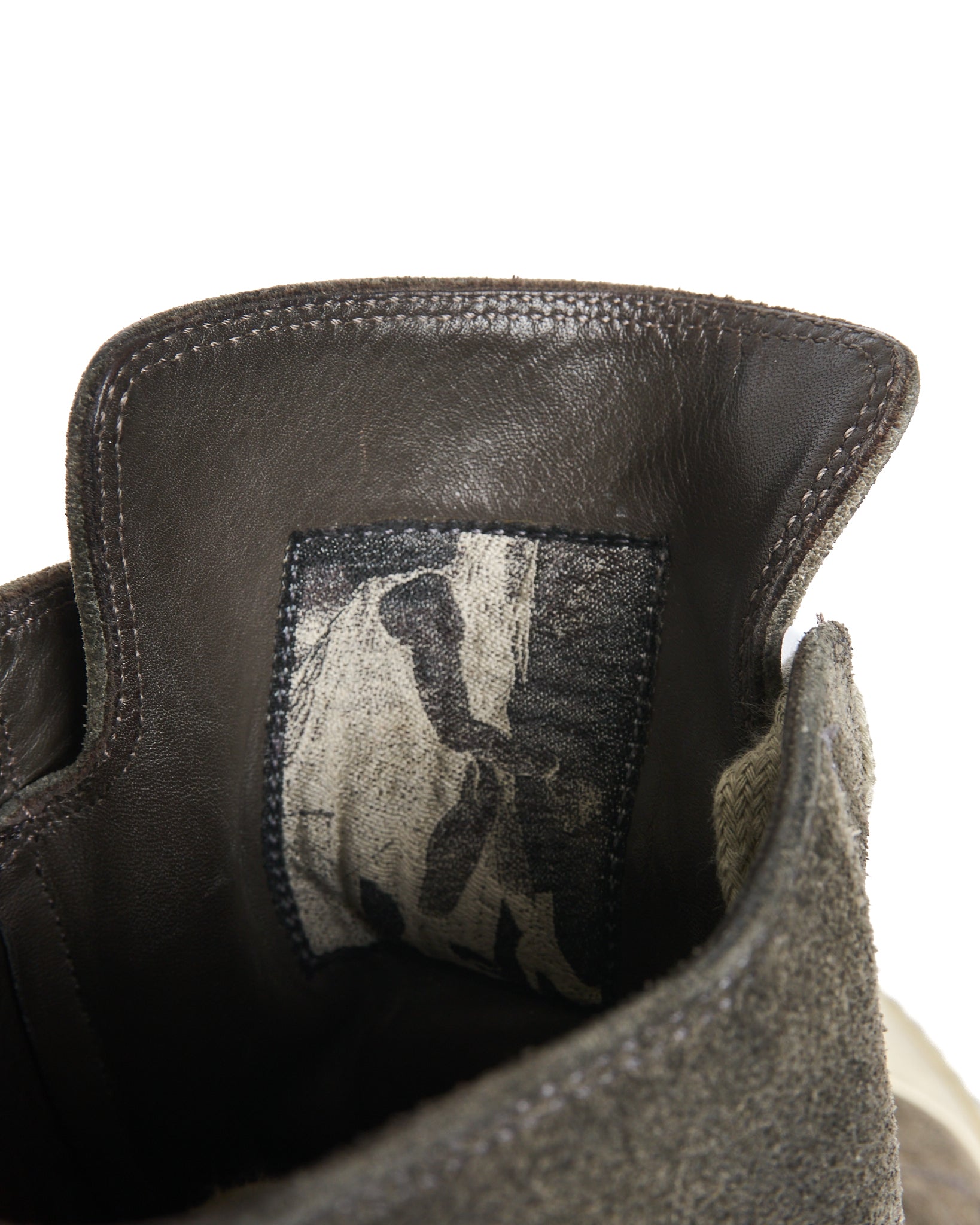 Rick Owens Ramones Suede High-Top Sneakers