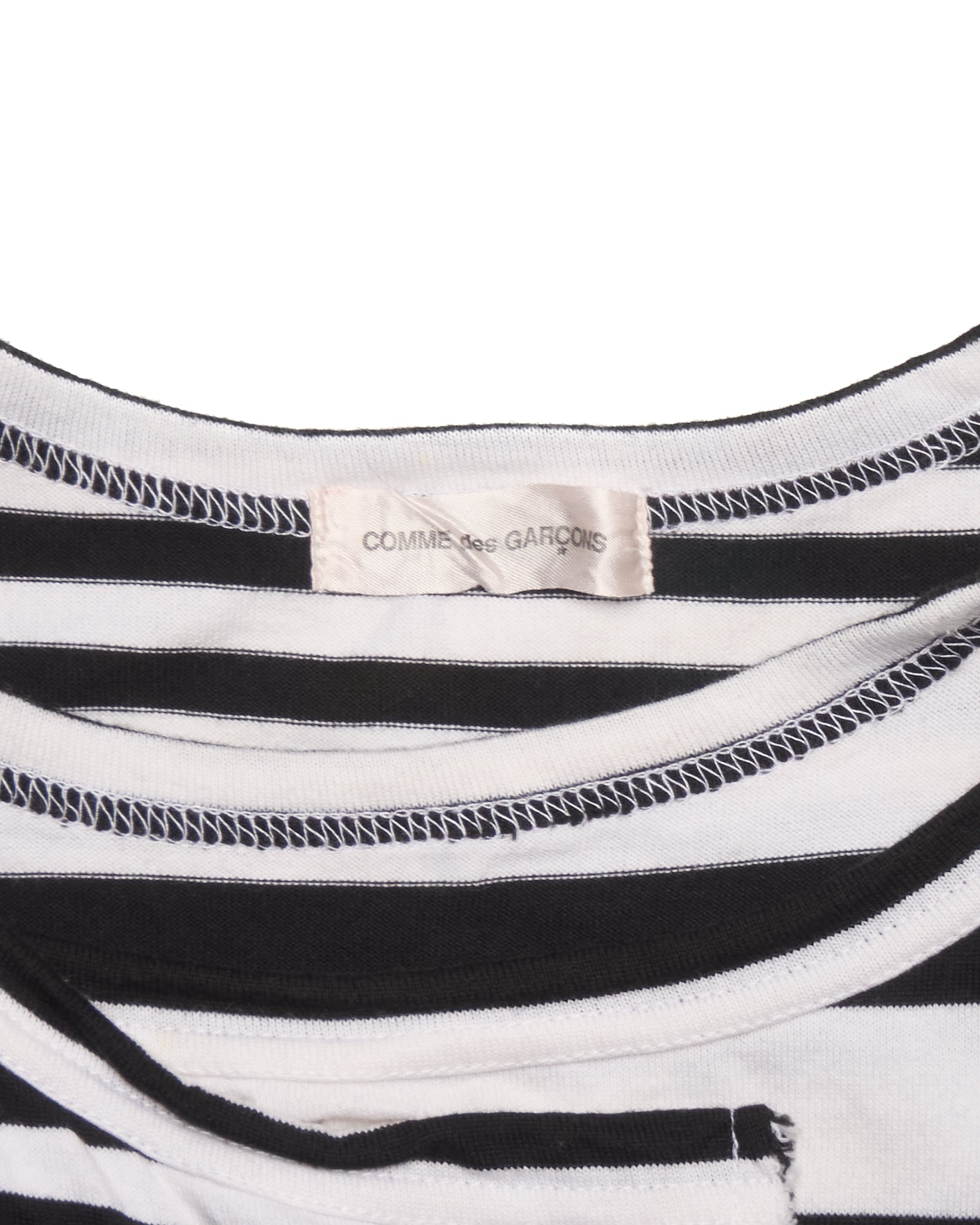 S/S03 Comme Des Garçons Double Layered Deconstructed Sleeveless Tee