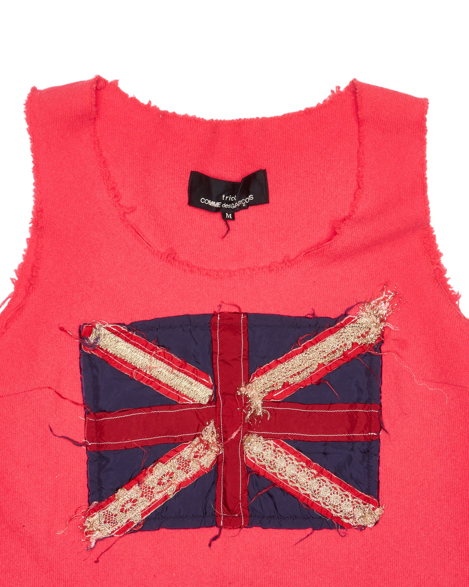 S/S03 tricot COMME des GARÇONS Union Jack Sleeveless Tee