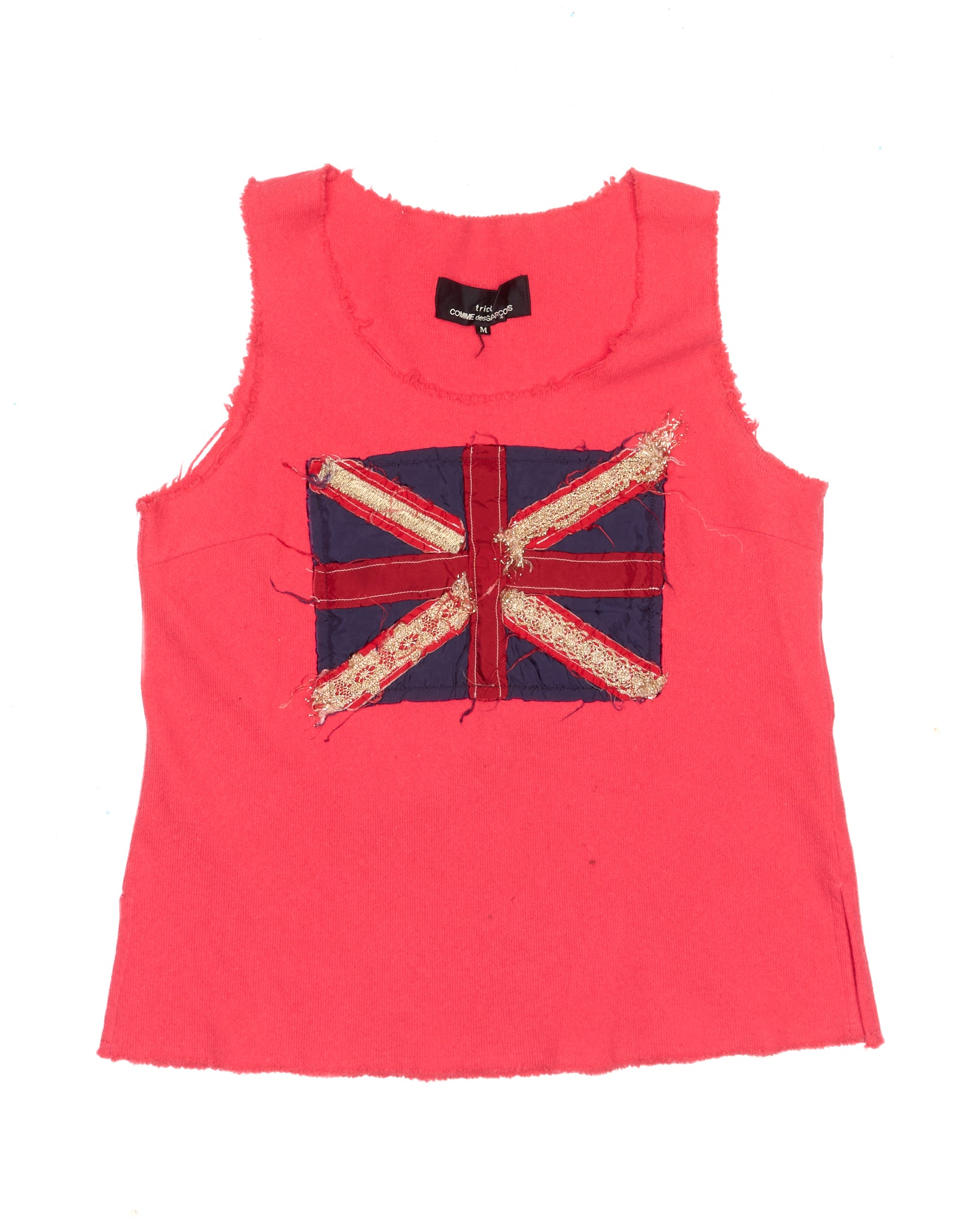 S/S03 tricot COMME des GARÇONS Union Jack Sleeveless Tee