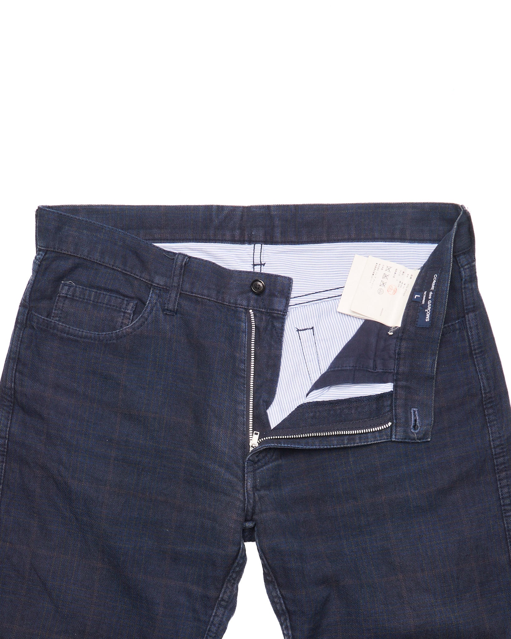 S/S06 Comme Des Garçons HOMME Plaid Cotton Blend Pants