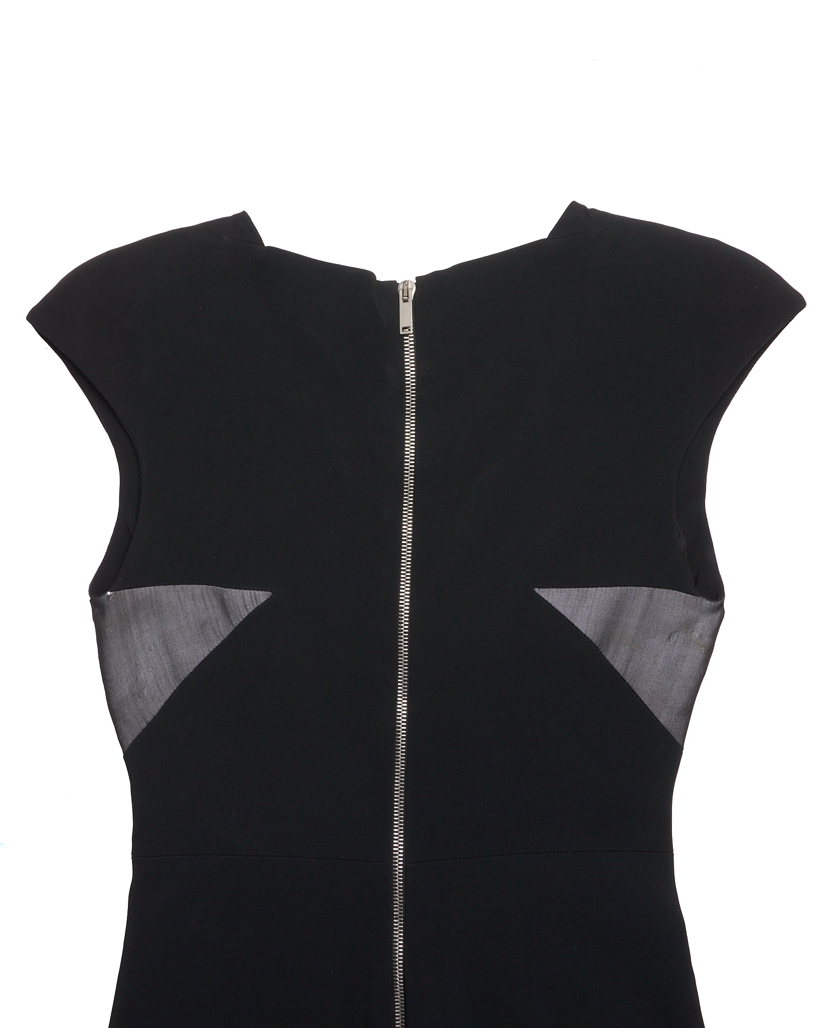 S/S09 Gareth Pugh Geometric Silk Zip-Up Dress