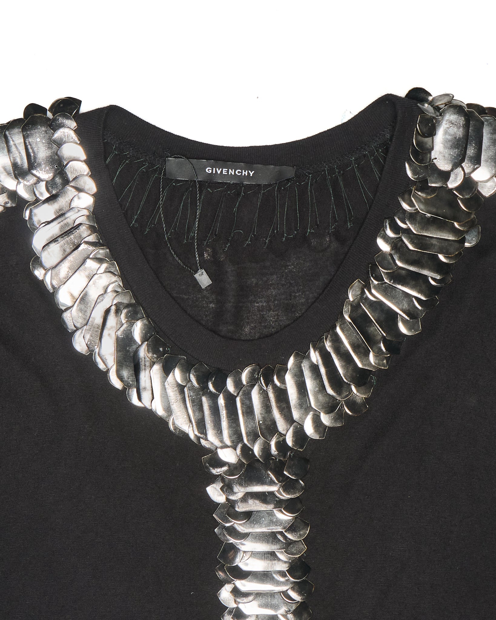 S/S11-12 Givenchy Black Sculptural Relief Tank Top