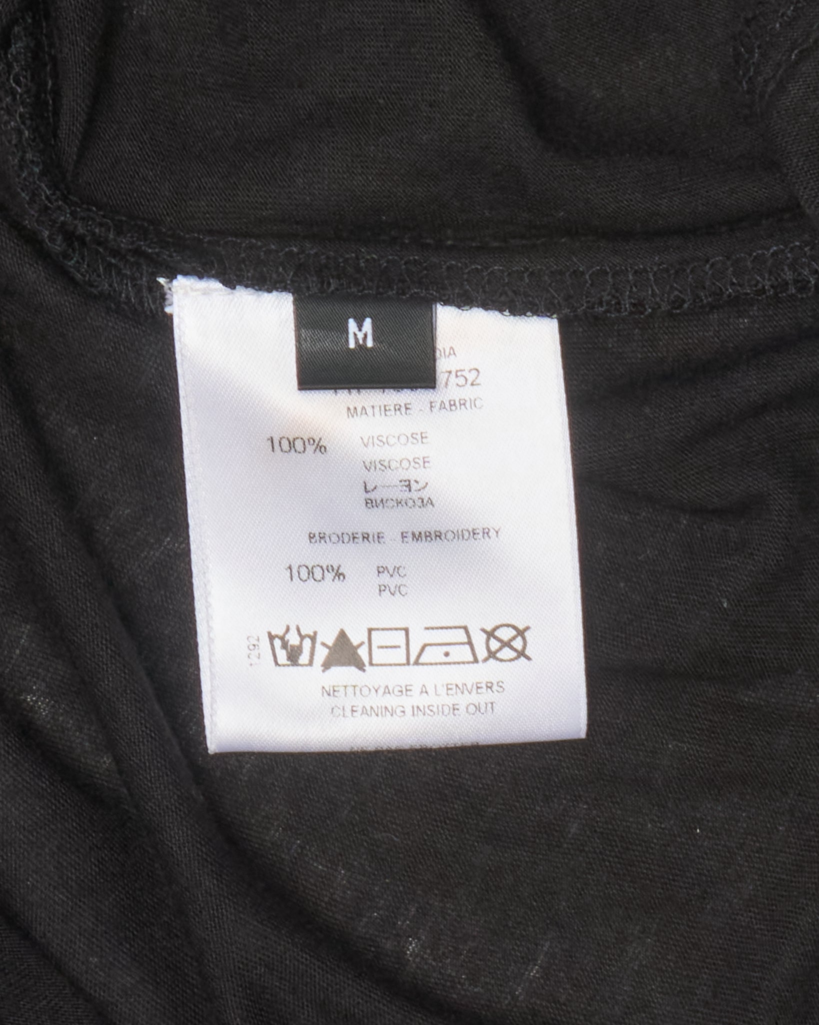 S/S11-12 Givenchy Black Sculptural Relief Tank Top