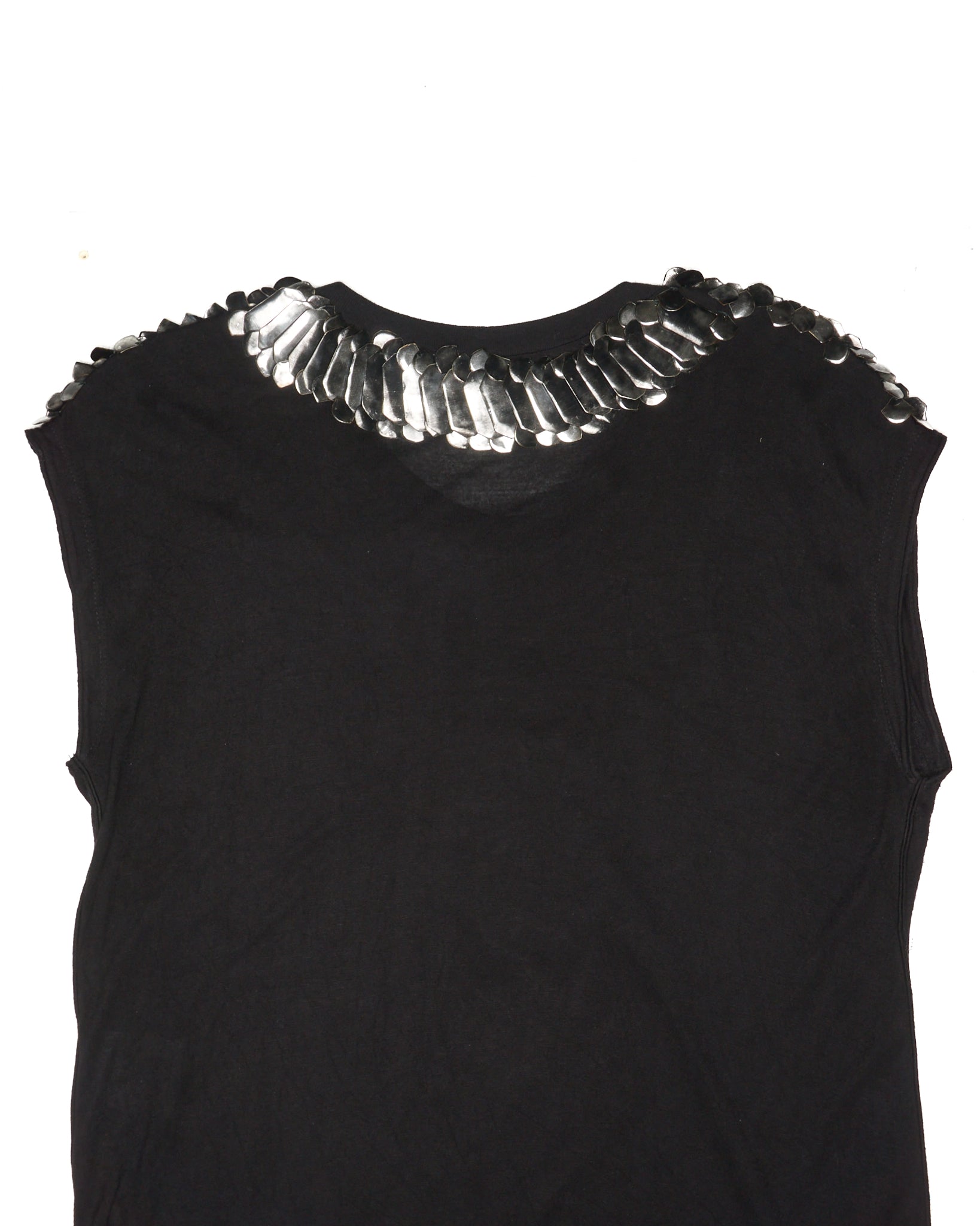S/S11-12 Givenchy Black Sculptural Relief Tank Top