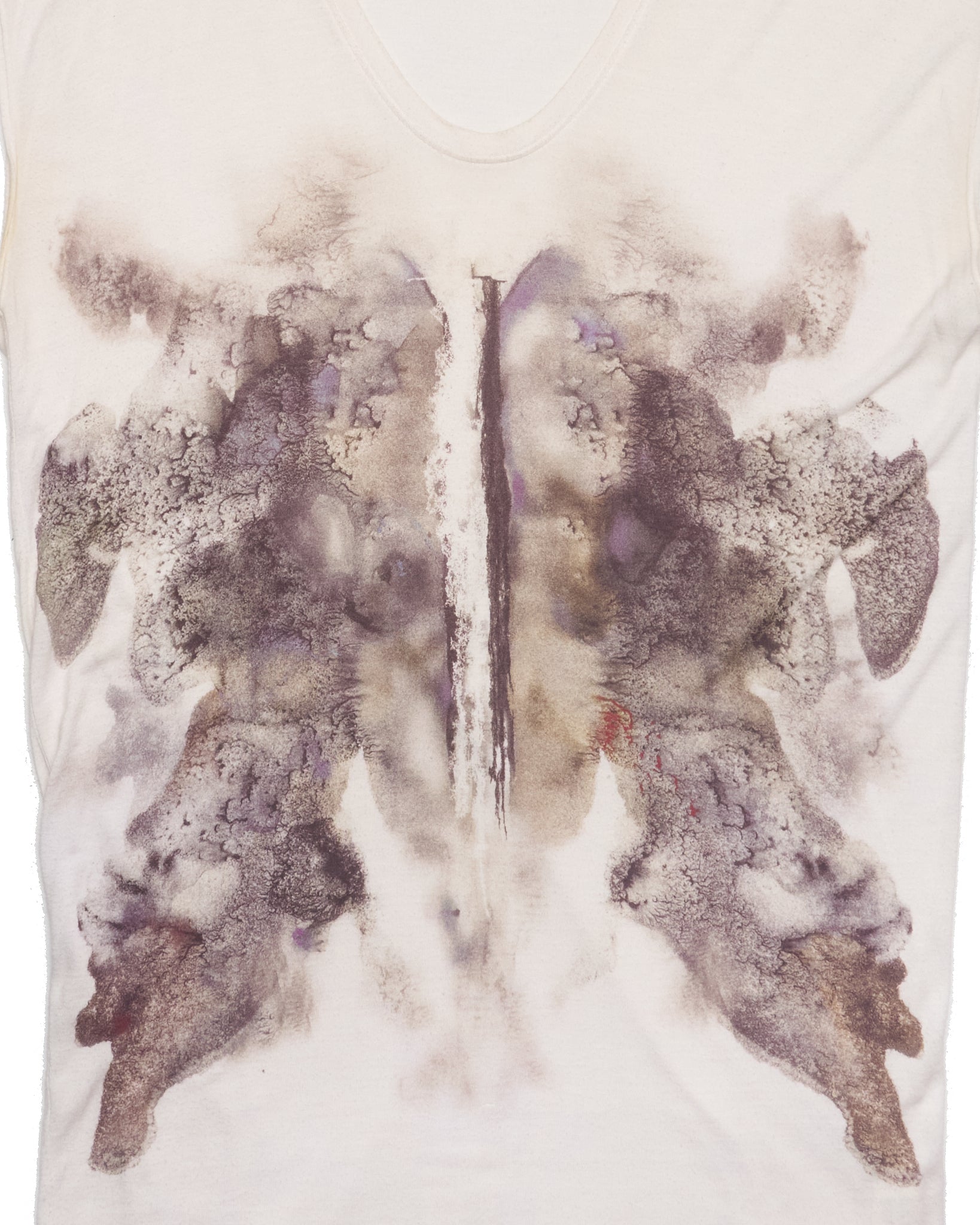 S/S11 Helmut Lang Ink Print Sheer Shirt
