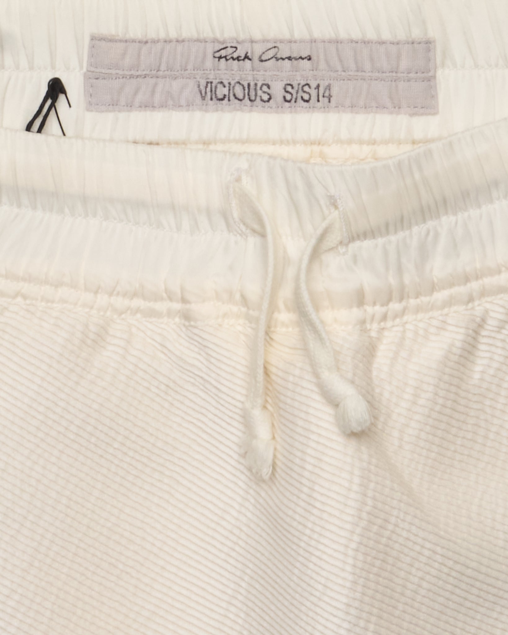 S/S14 Rick Owens "Vicious" Milk Technical Bud Shorts