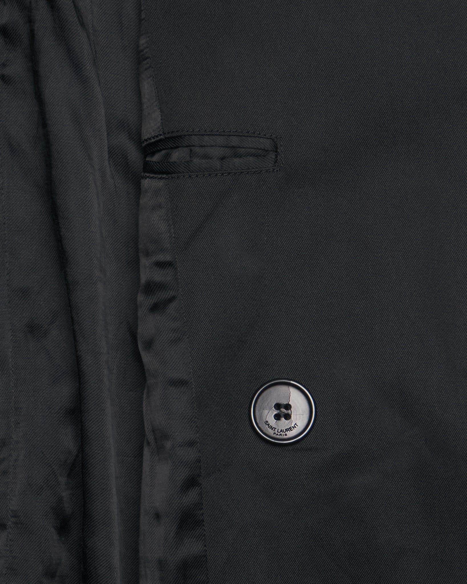 S/S14 Saint Laurent Paris by Hedi Slimane Black Classic Trench Coat