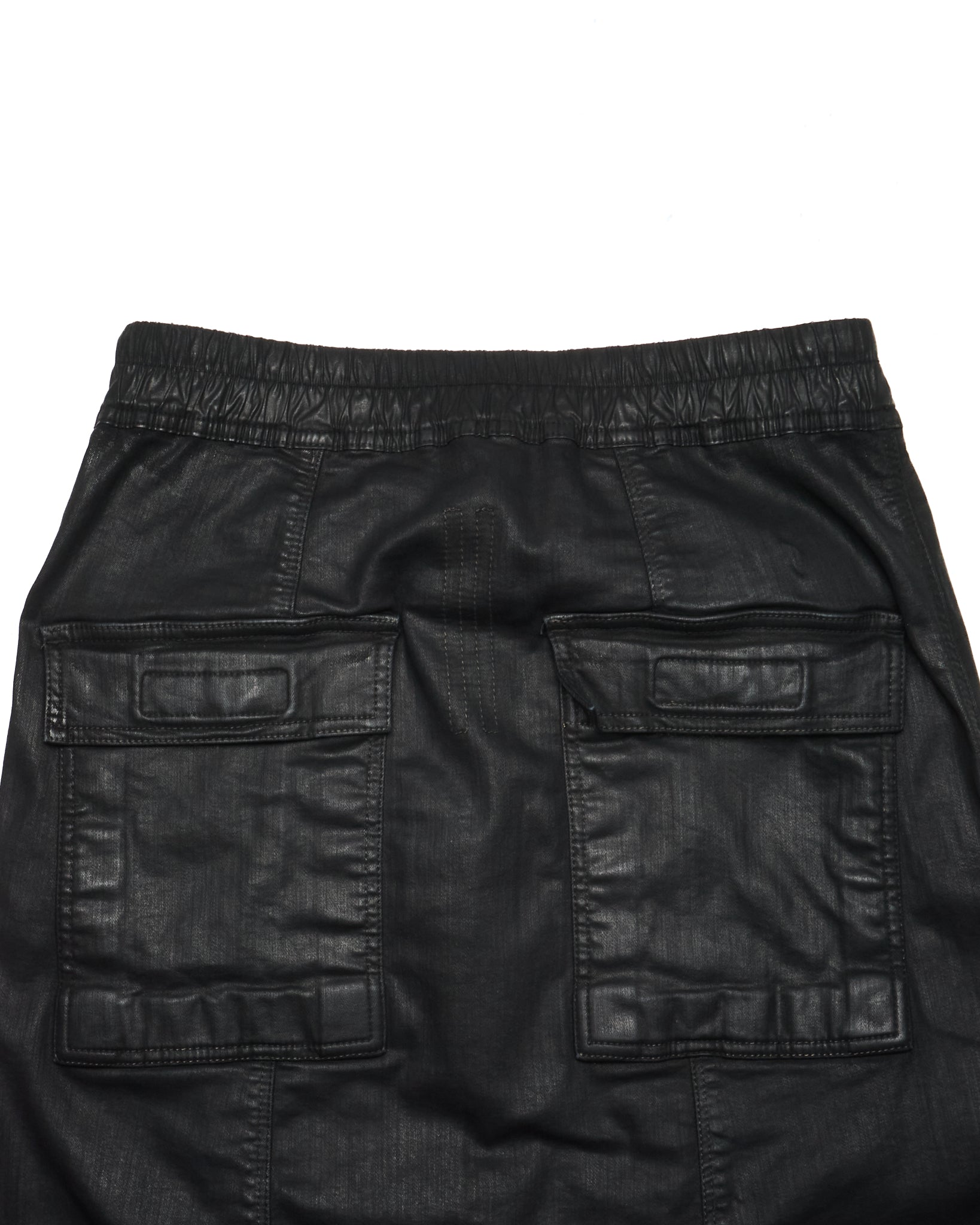 S/S18 Rick Owens DRKSHDW "DIRT" BLACK WAX Drop-crotch Capris