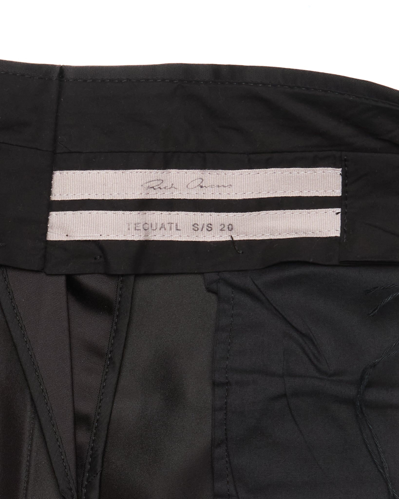 S/S20 Rick Owens “TECUATL” Cropped Nylon Astaires Pants