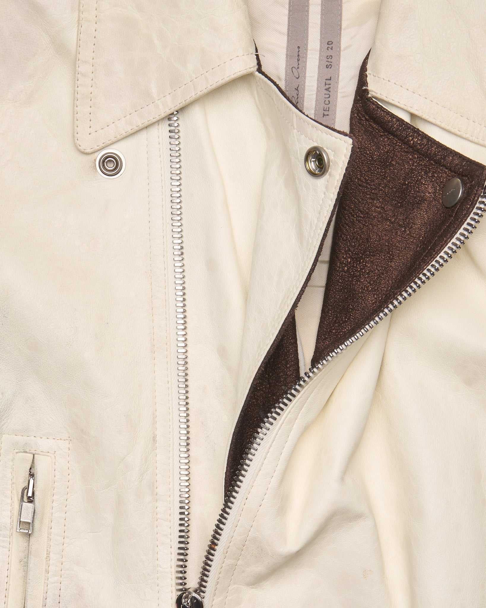 S/S20 Rick Owens"TECUATL" Dracubiker Leather Jacket