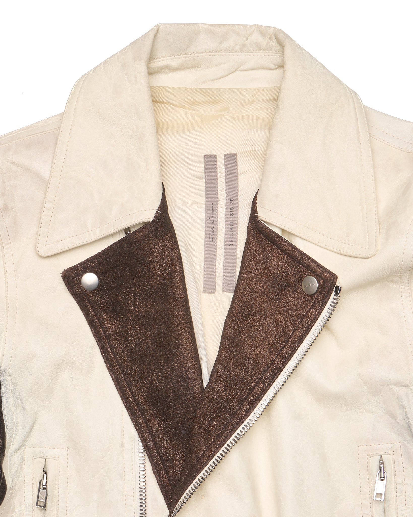 S/S20 Rick Owens"TECUATL" Dracubiker Leather Jacket