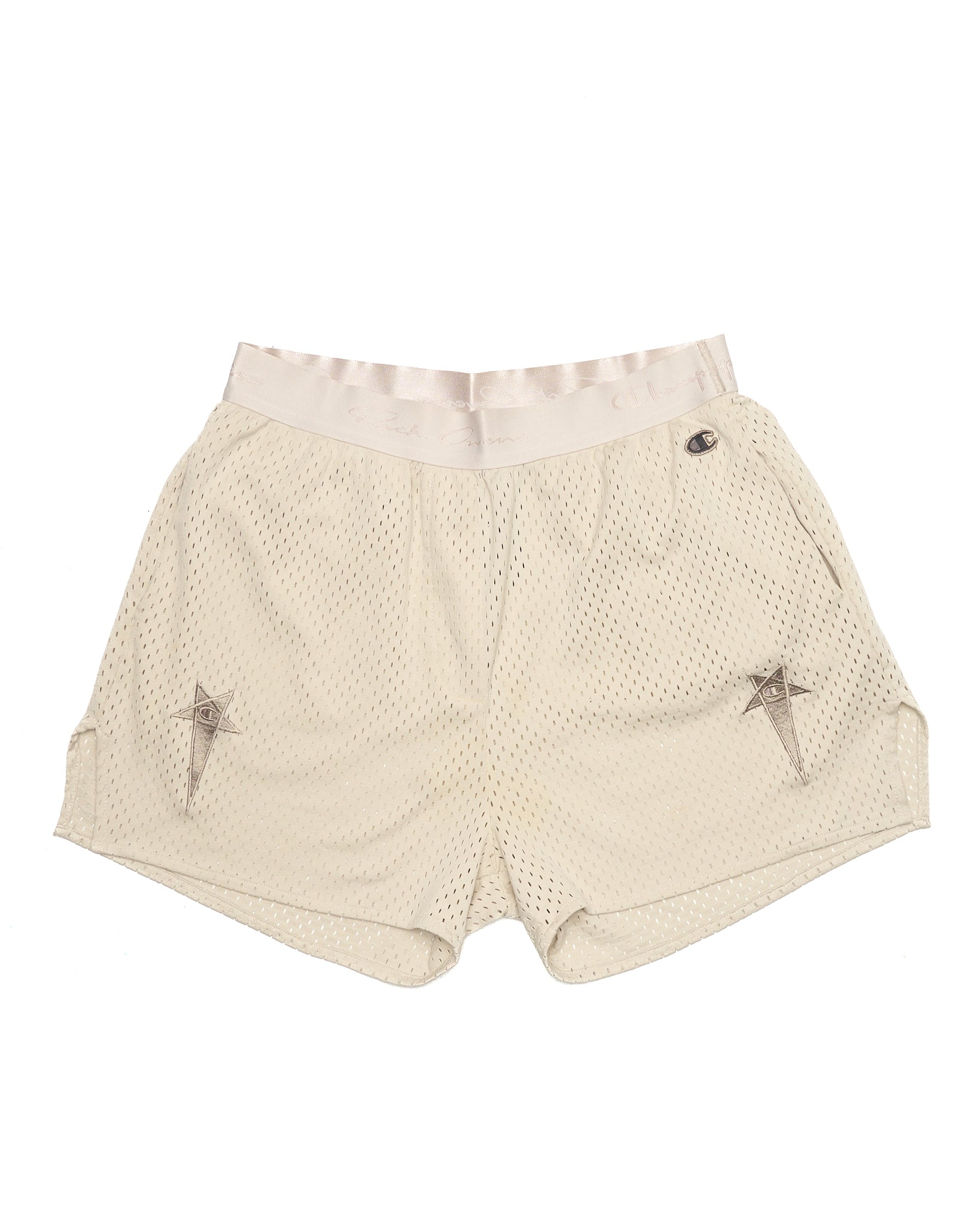 S/S20 Rick Owens x Champion Perforated Mesh Running Shorts
