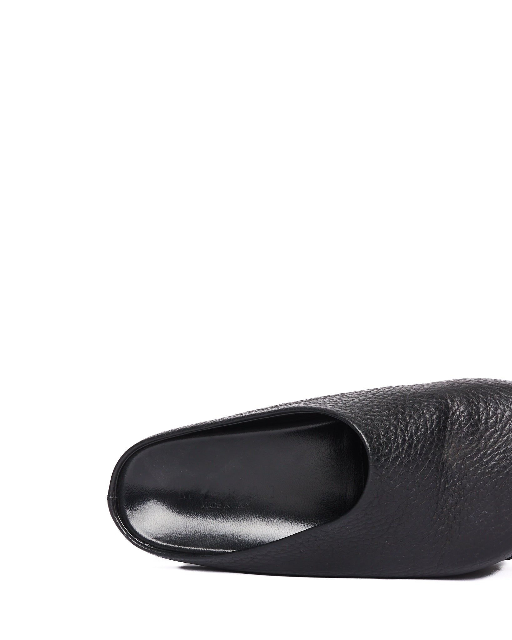 S/S21 Marni Grained Calf Leather Fussbett Sabot Clogs