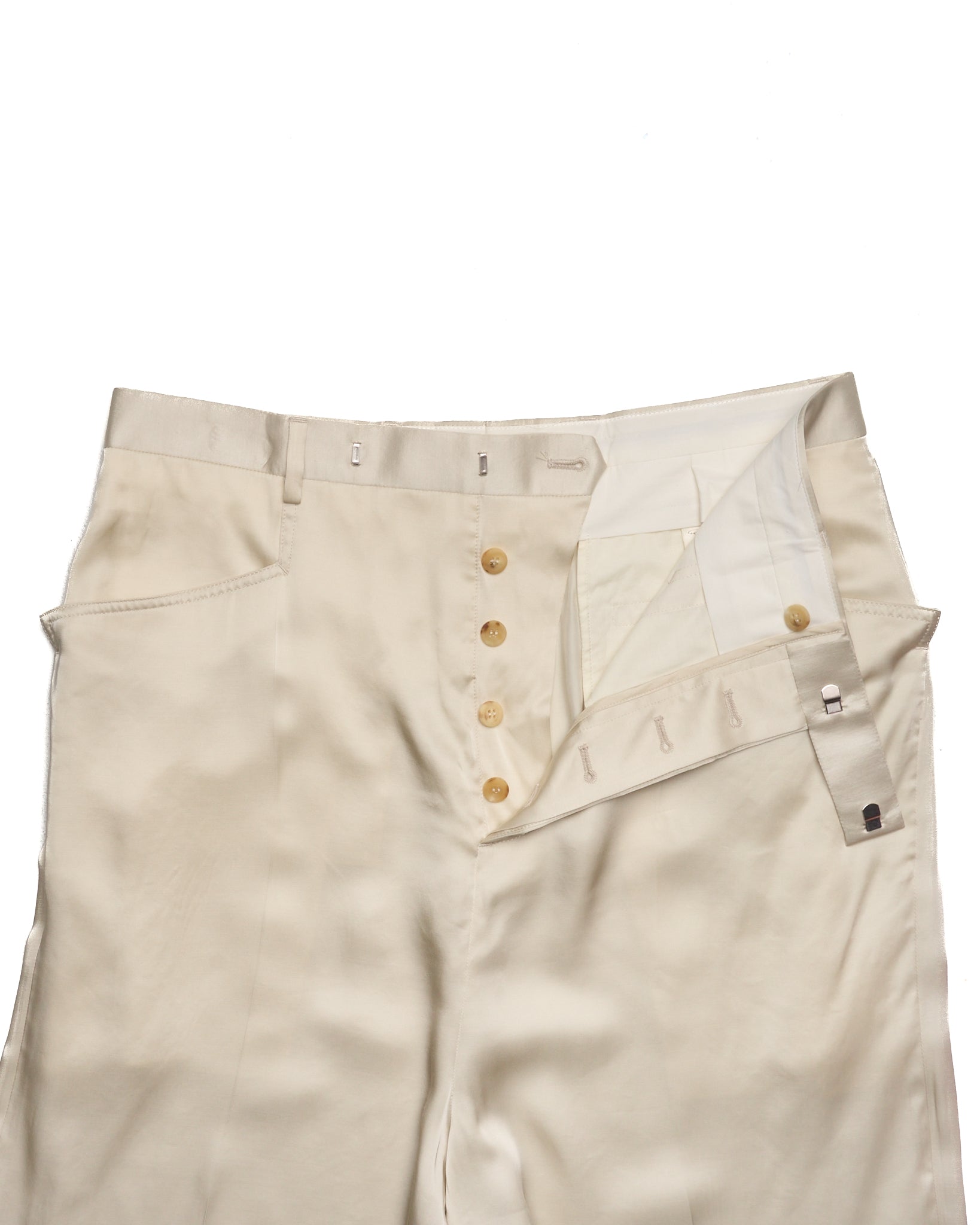 S/S21 Rick Owens “PHLEGETHON” Silk Dress Pants