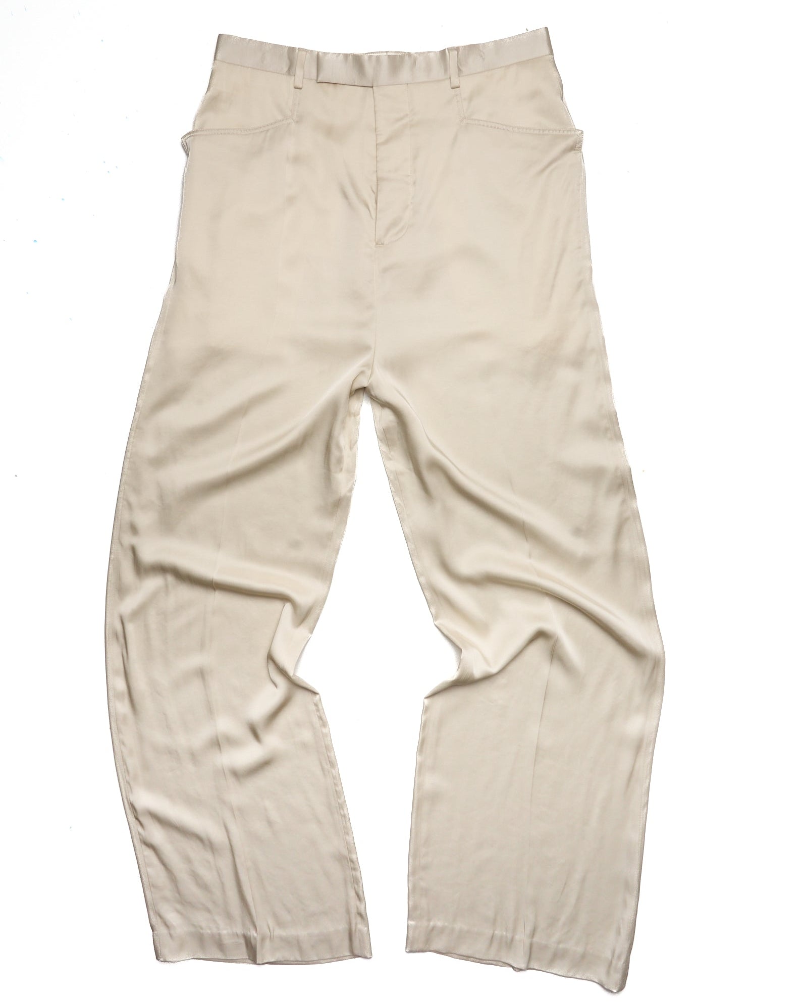 S/S21 Rick Owens “PHLEGETHON” Silk Dress Pants