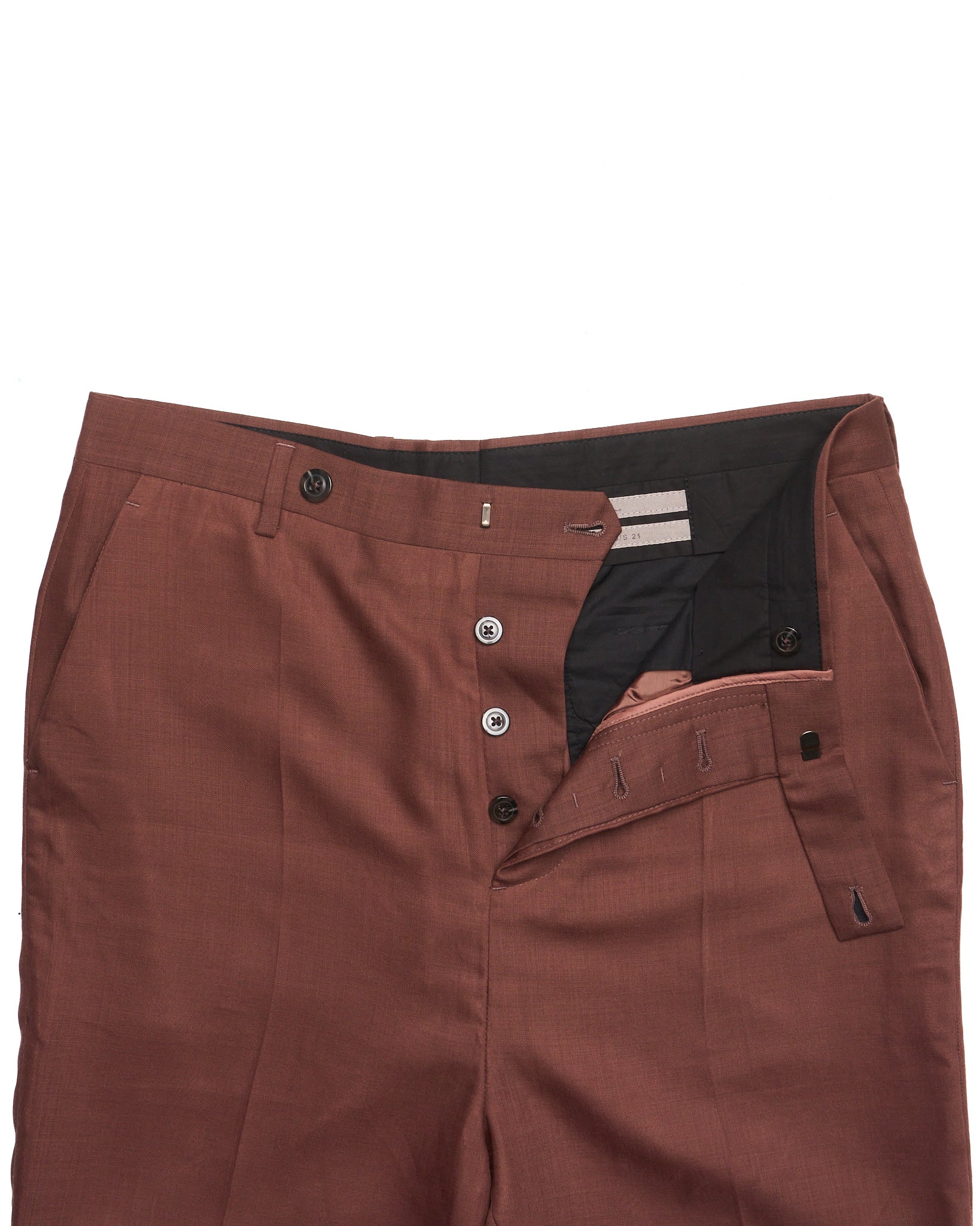 S/S21 Rick Owens “PHLEGETHON” Linen Dress Pants