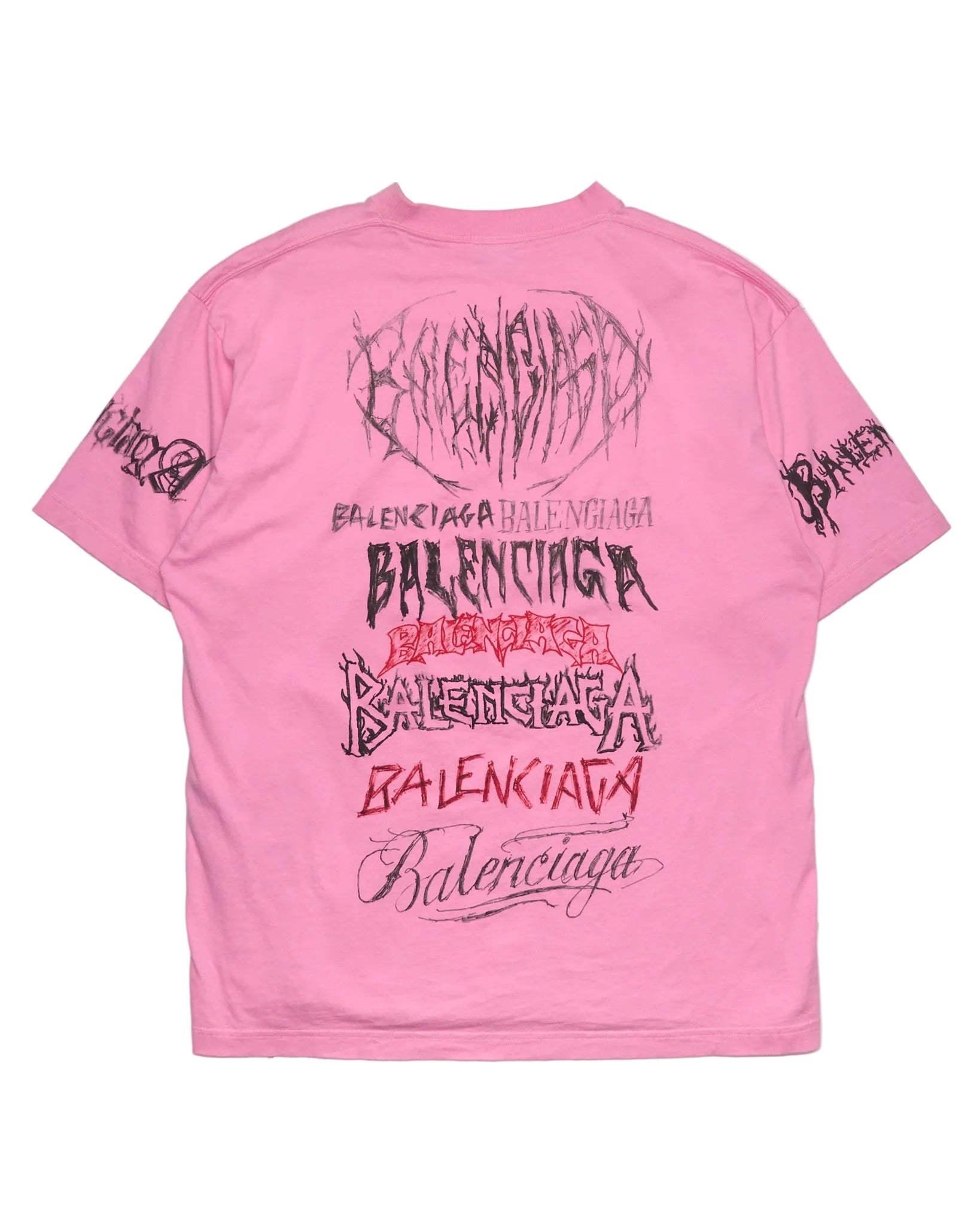 SS24 Balenciaga "Dragon Year" Series Graffiti Logo T-Shirt
