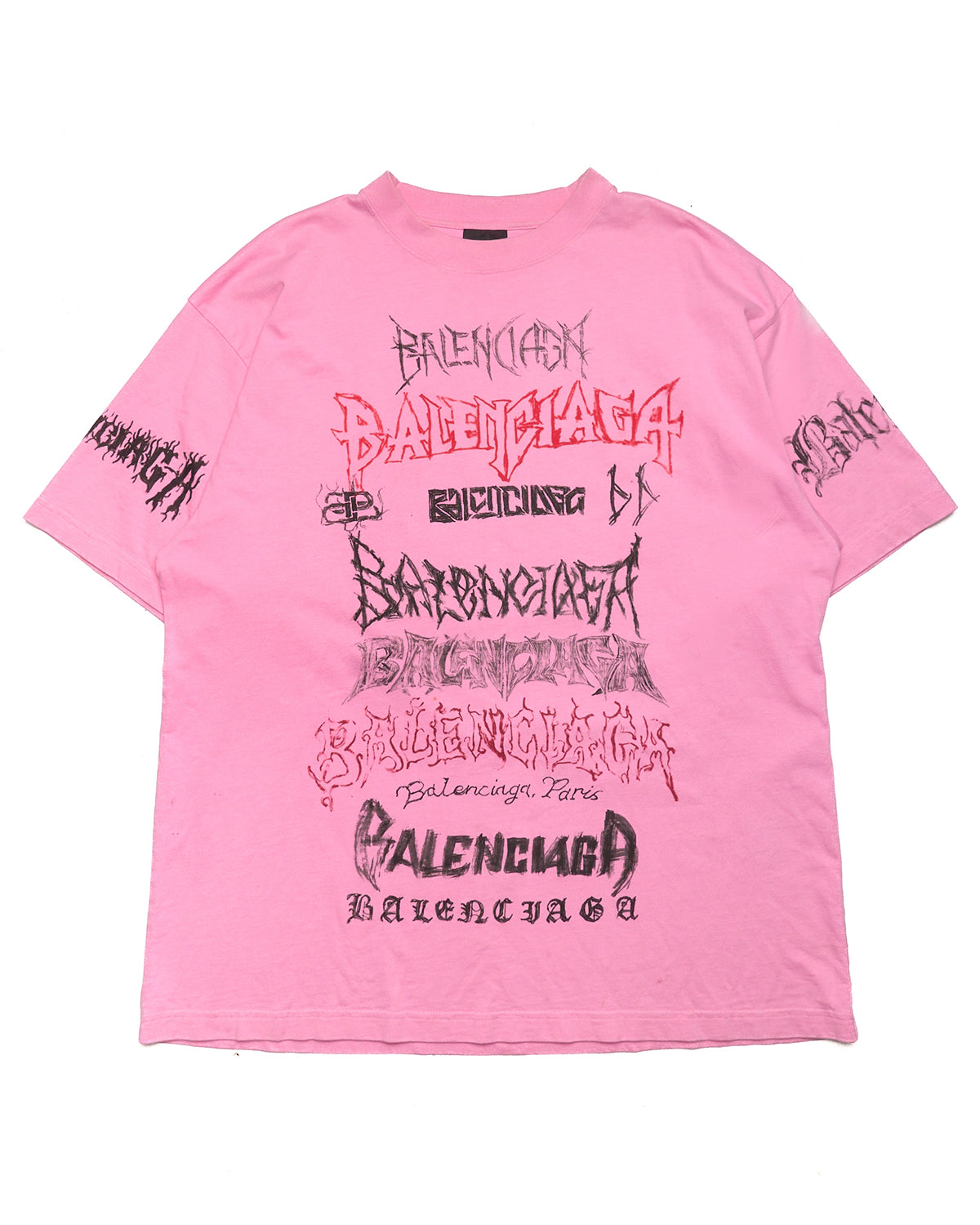 SS24 Balenciaga "Dragon Year" Series Graffiti Logo T-Shirt