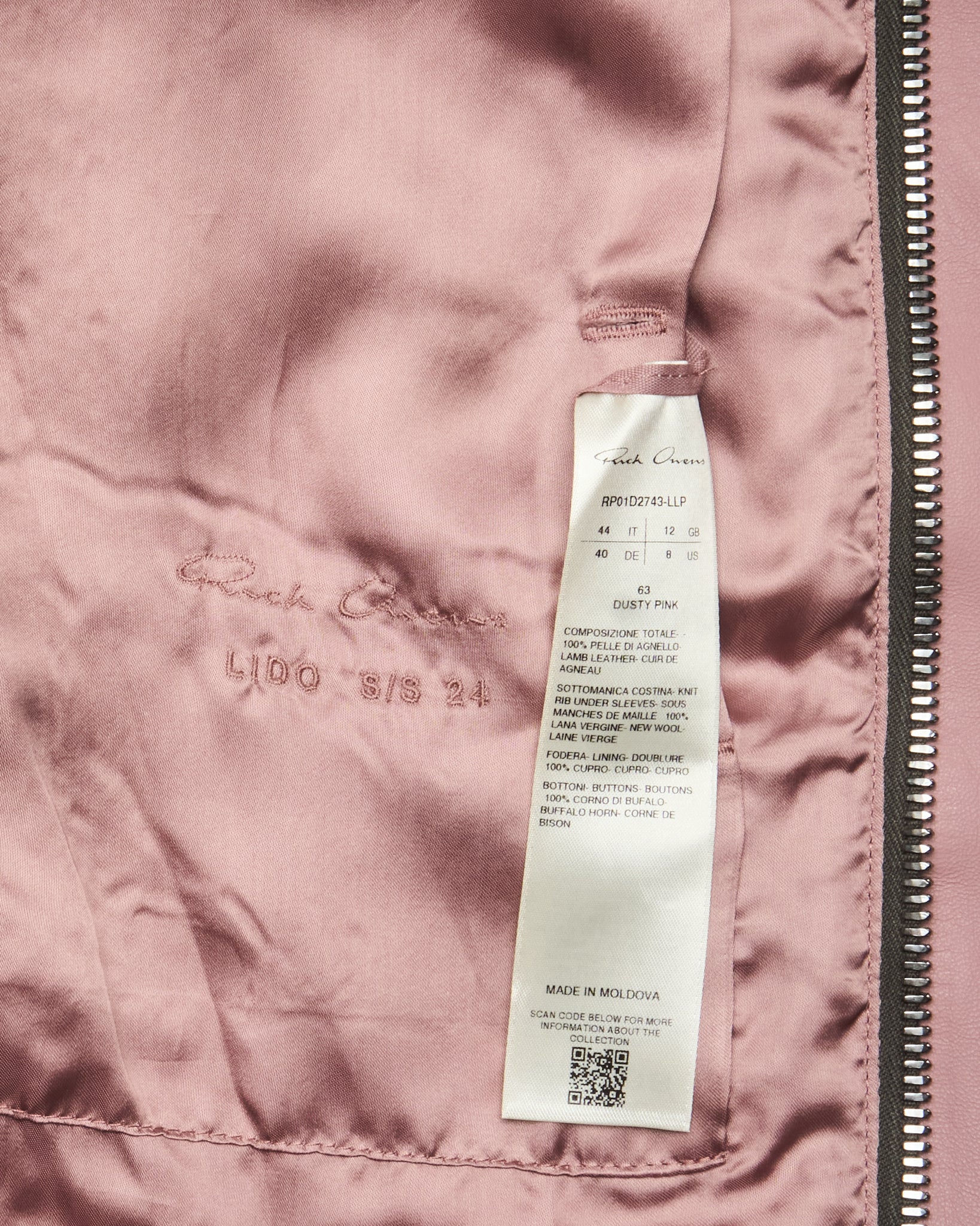 S/S24 Rick Owens “LIDO” Naska Biker Jacket